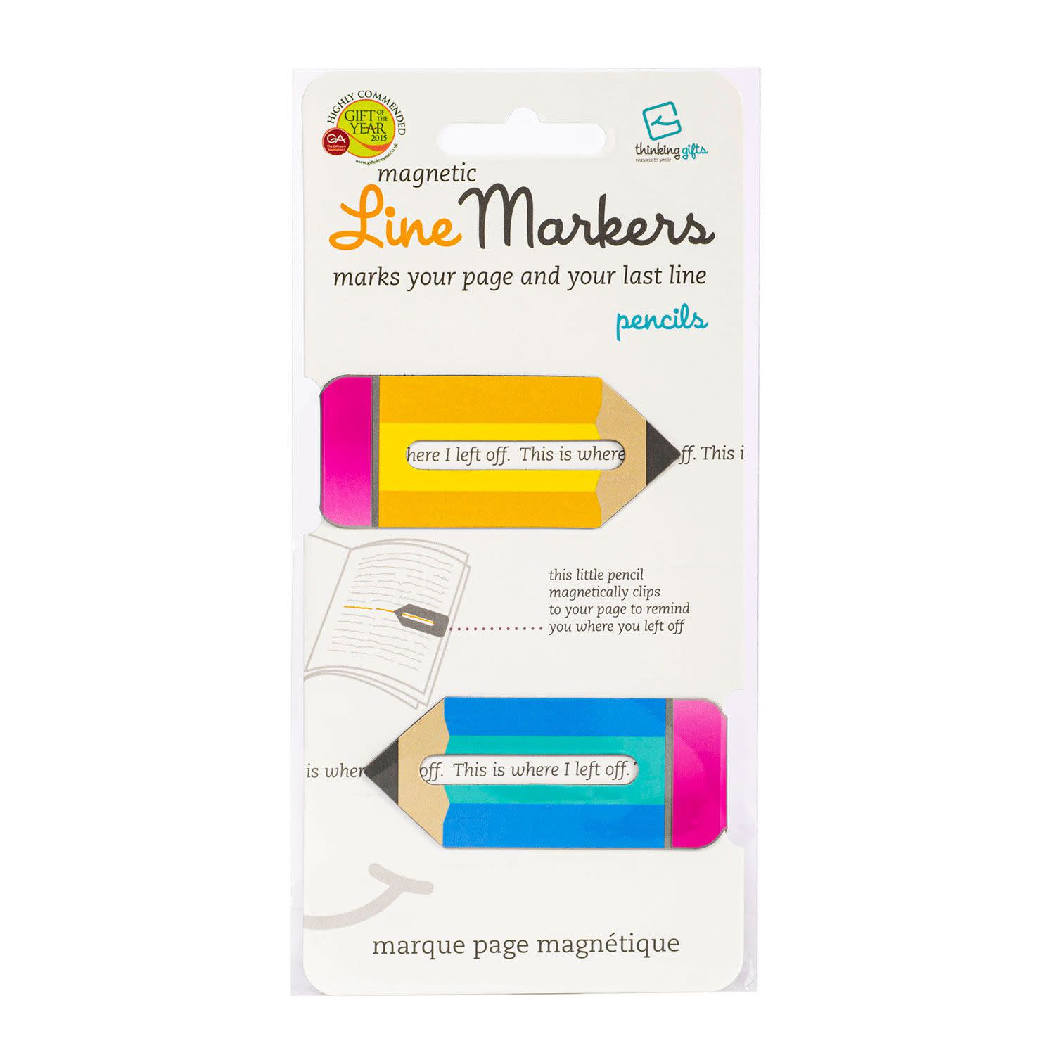 Εικόνα 1 του Thinking Gifts Σελιδοδείκτες Μαγνητικοί  Pencils 2τεμ.