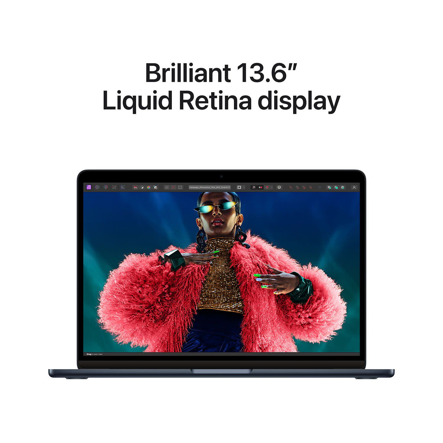 Κάνε κλικ για να δεις την εικόνα 5 του Apple MacBook Air M3 Midnight 256GB Laptop 13.6" Retina ( M3/8 GB/256 GB/8-core GPU/macOS)