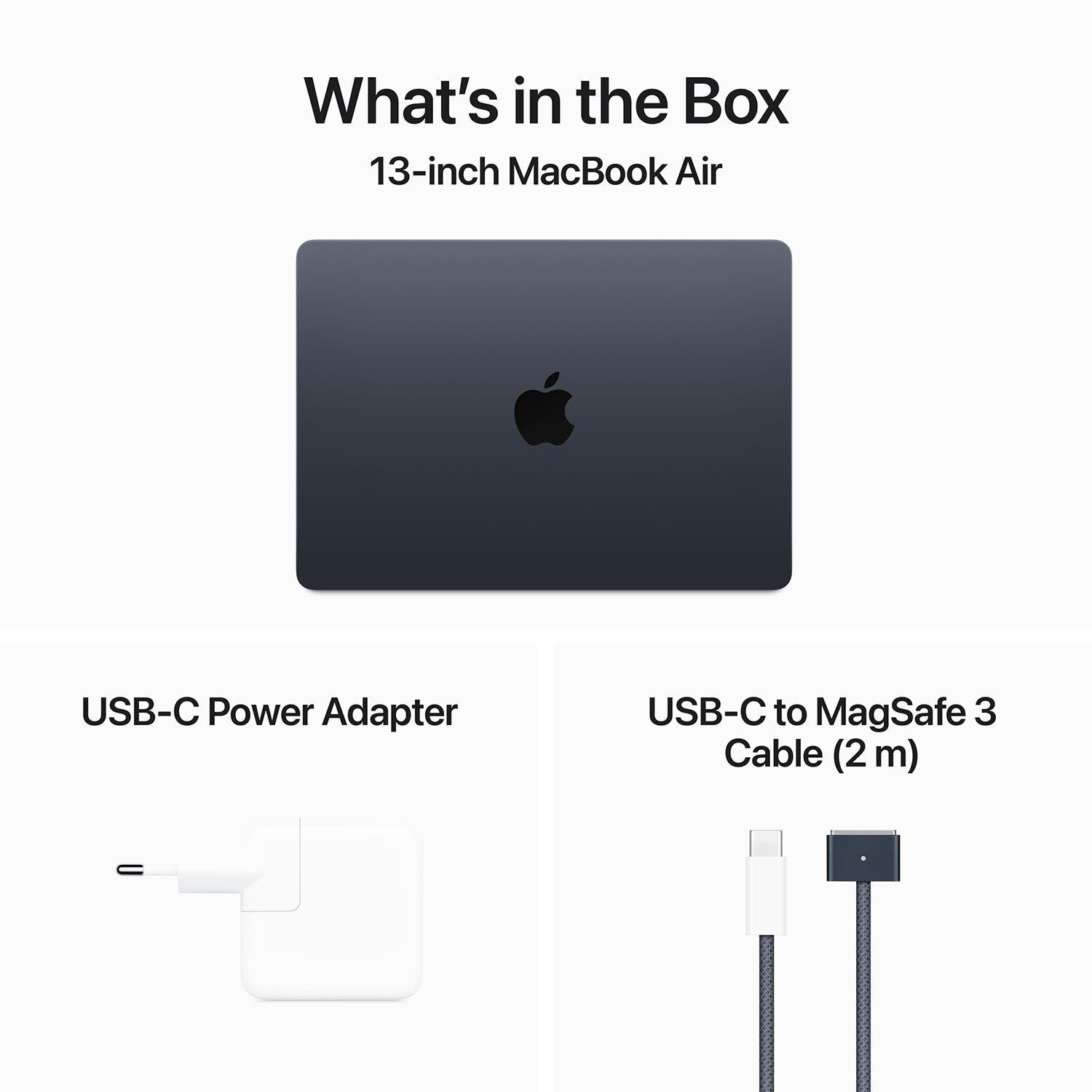 Κάνε κλικ για να δεις την εικόνα 9 του Apple MacBook Air M3 Midnight 256GB Laptop 13.6" Retina ( M3/8 GB/256 GB/8-core GPU/macOS)