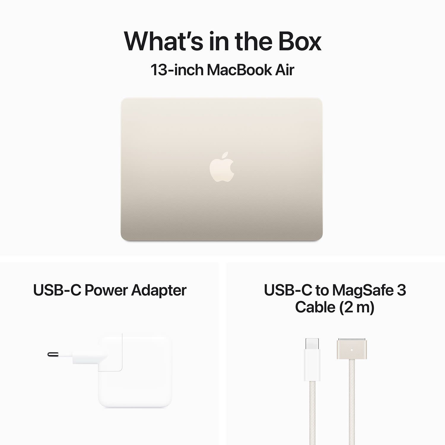 Εικόνα 9 του Apple MacBook Air M3 Starlight 16GB 512GB Laptop 13.6" Retina ( M3/16 GB/512 GB/10-core GPU/macOS)