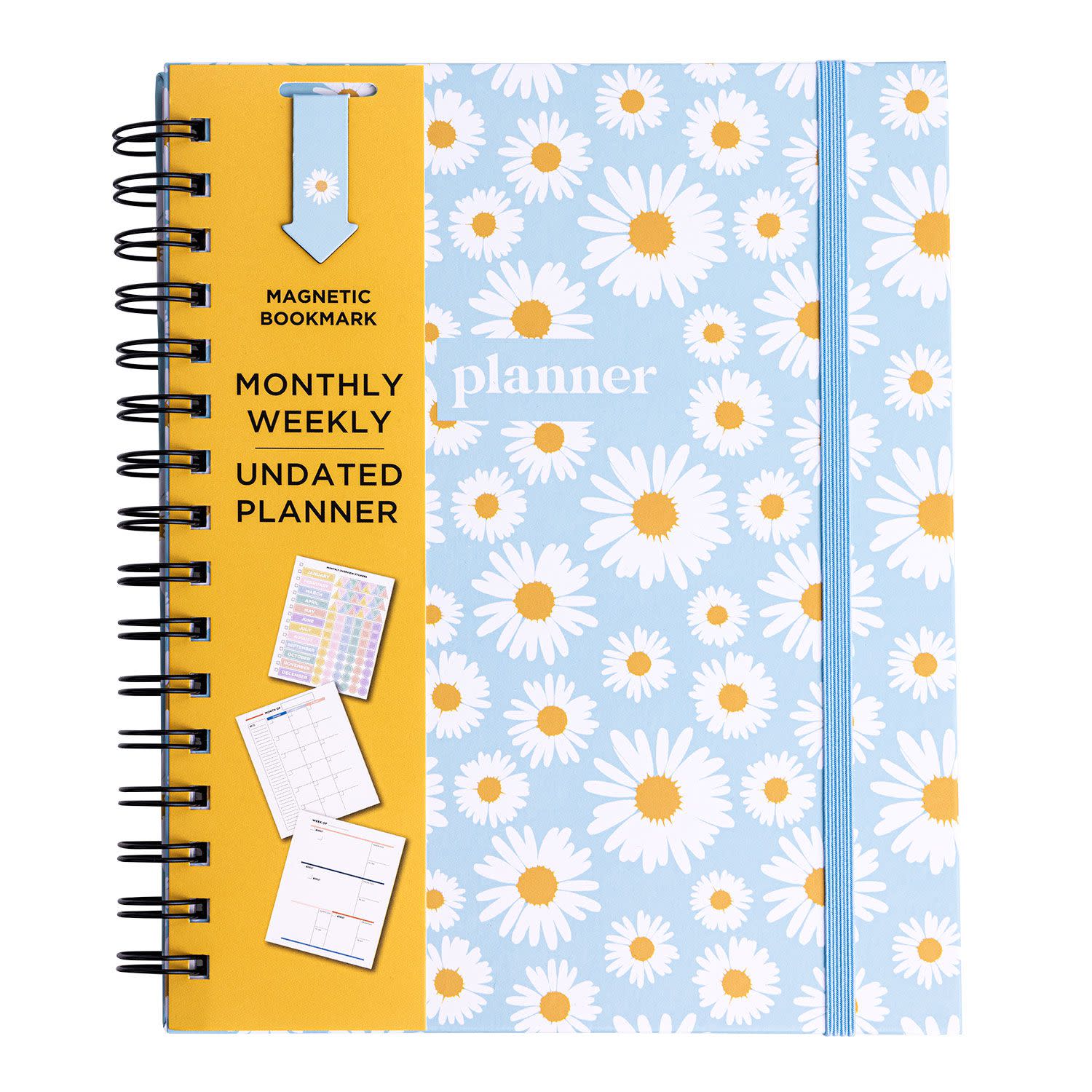 Εικόνα 1 του Sentio Σπιράλ Planner με Σελιδοδείκτη Daisies
