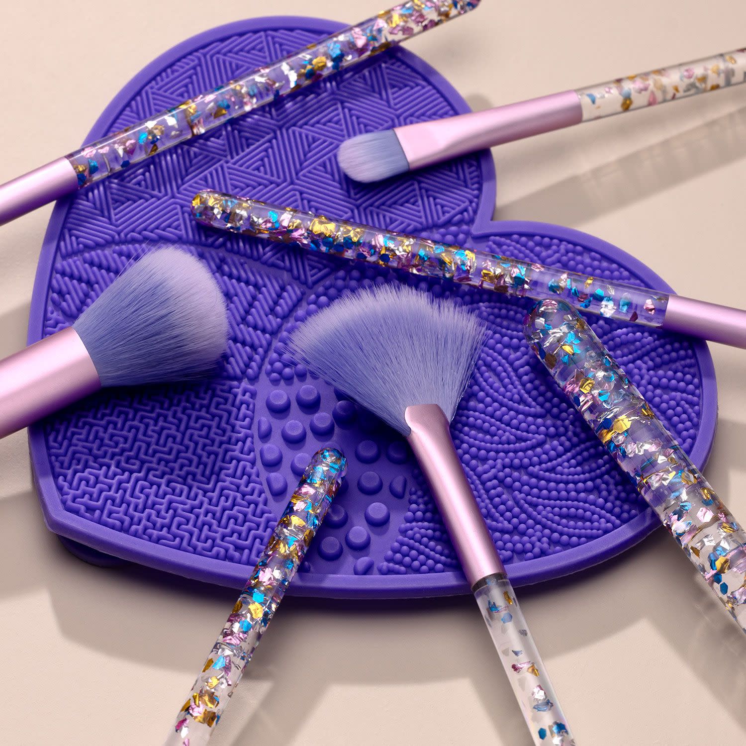 Εικόνα 3 του Sentio Σετ 7τεμ. Πινέλα Μακιγιάζ & Σιλικόνη Καθαρισμού Πινέλων