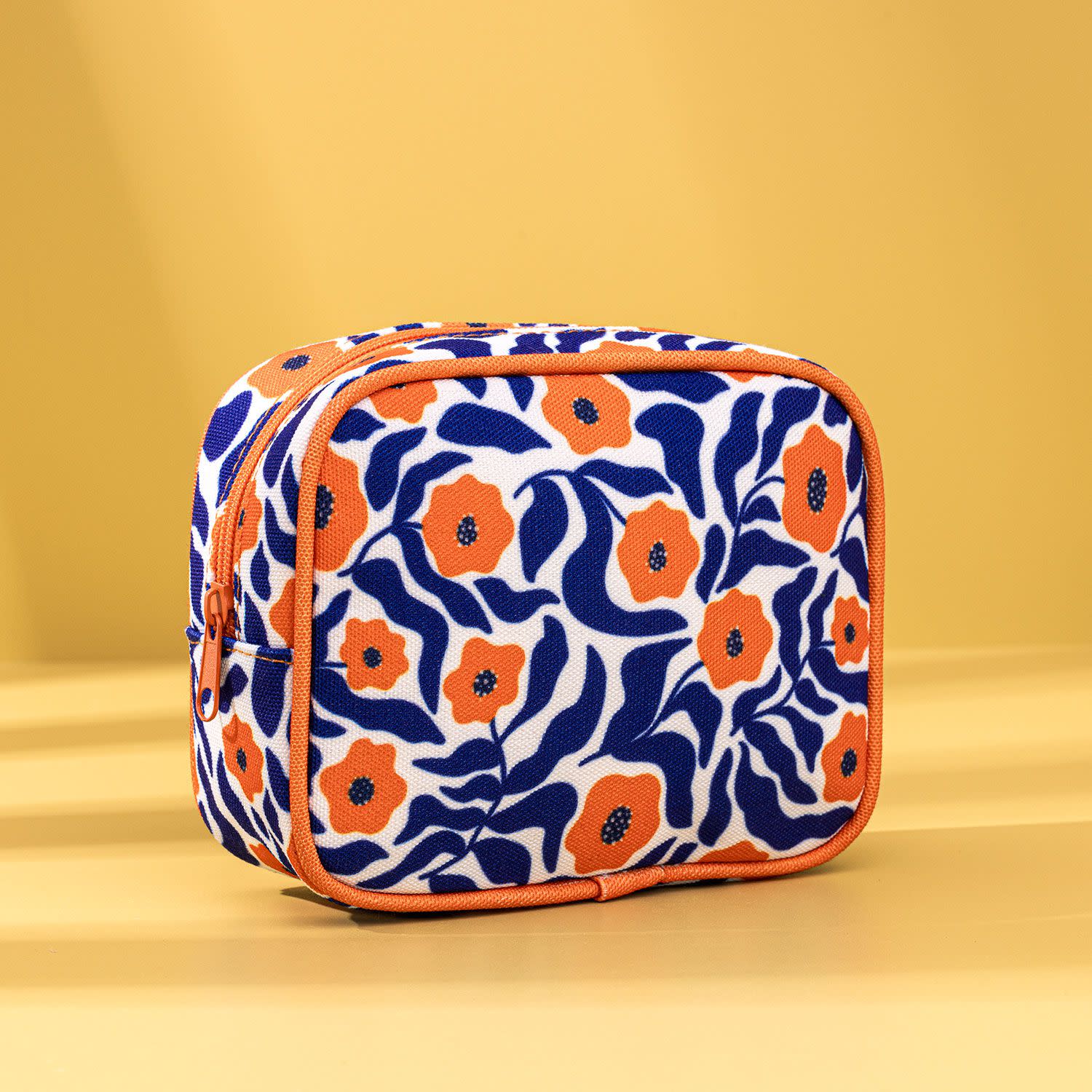 Εικόνα 3 του Sentio Τσαντάκι Με Λουλούδια Πορτοκαλί - Μπλε