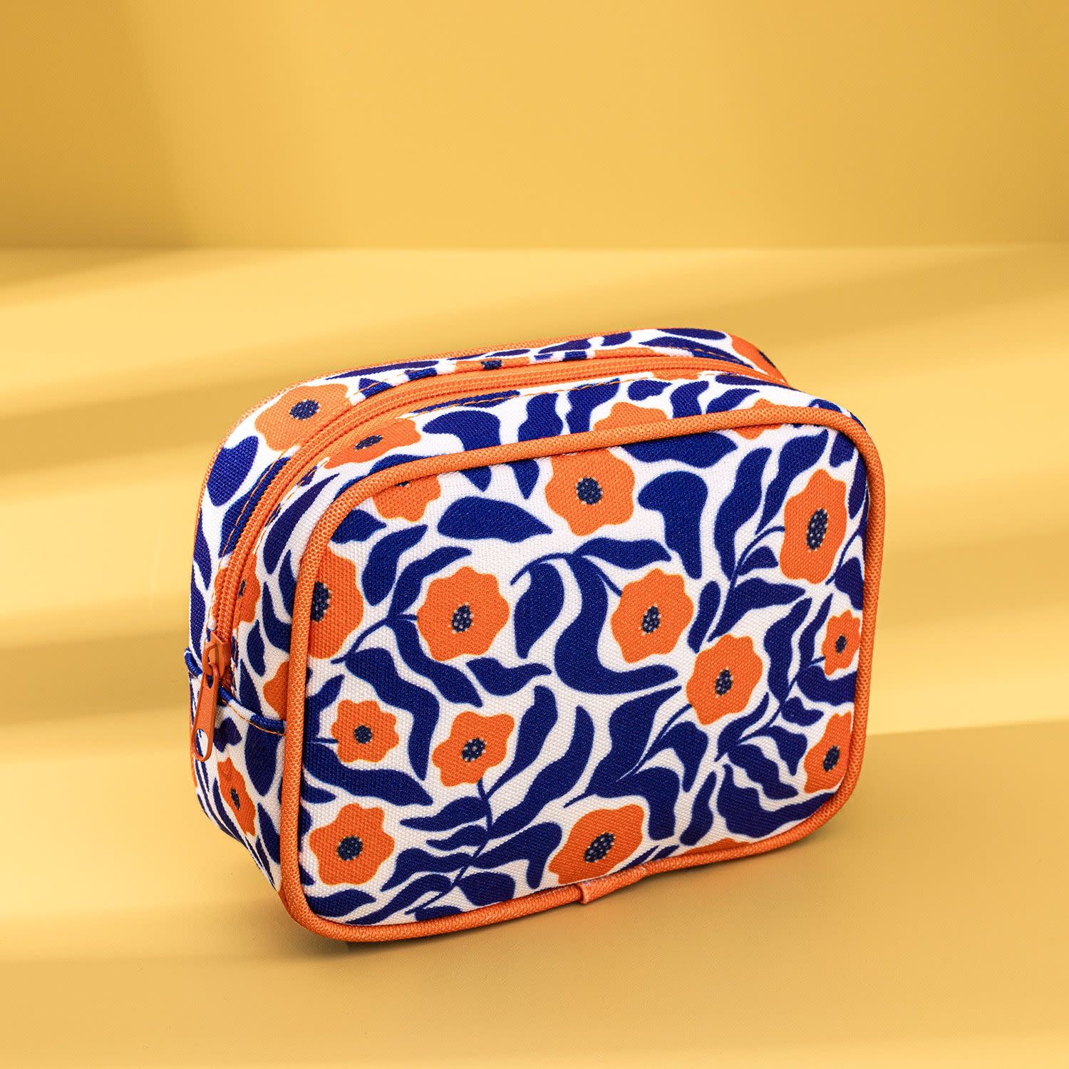 Εικόνα 4 του Sentio Τσαντάκι Με Λουλούδια Πορτοκαλί - Μπλε