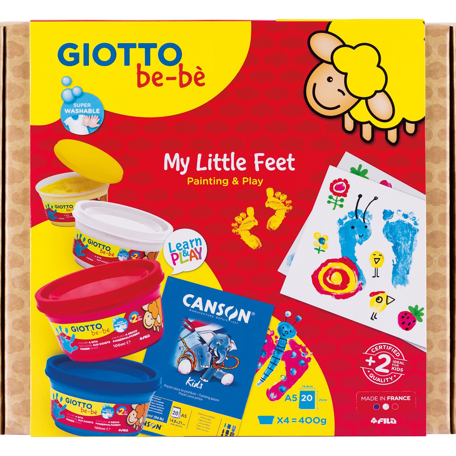 Εικόνα 1 του Giotto Σετ Ζωγραφικής ''My Little Feet'' Be-Be 5τεμ.