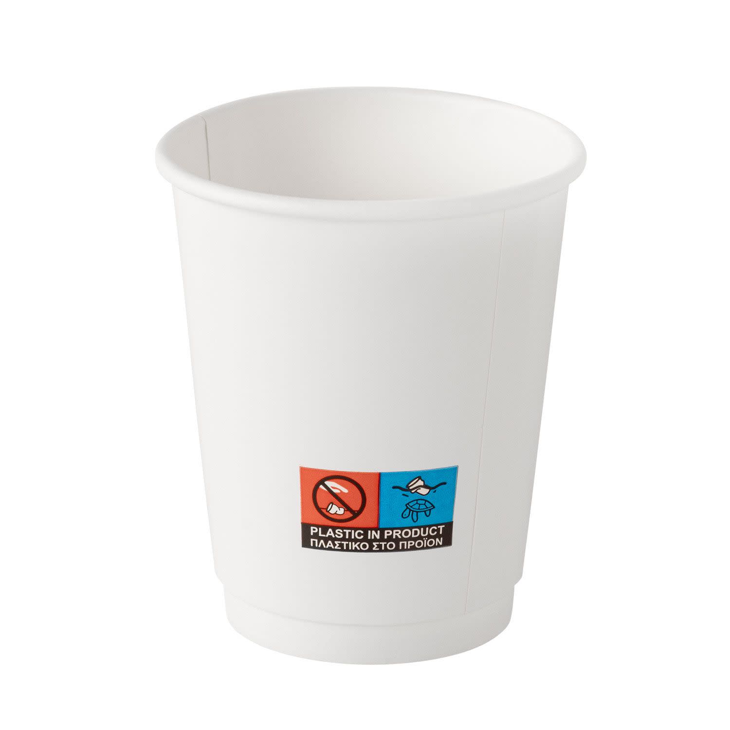 Tefaco Ποτήρι Διπλότοιχο 250ml 25 τεμ. Λευκό