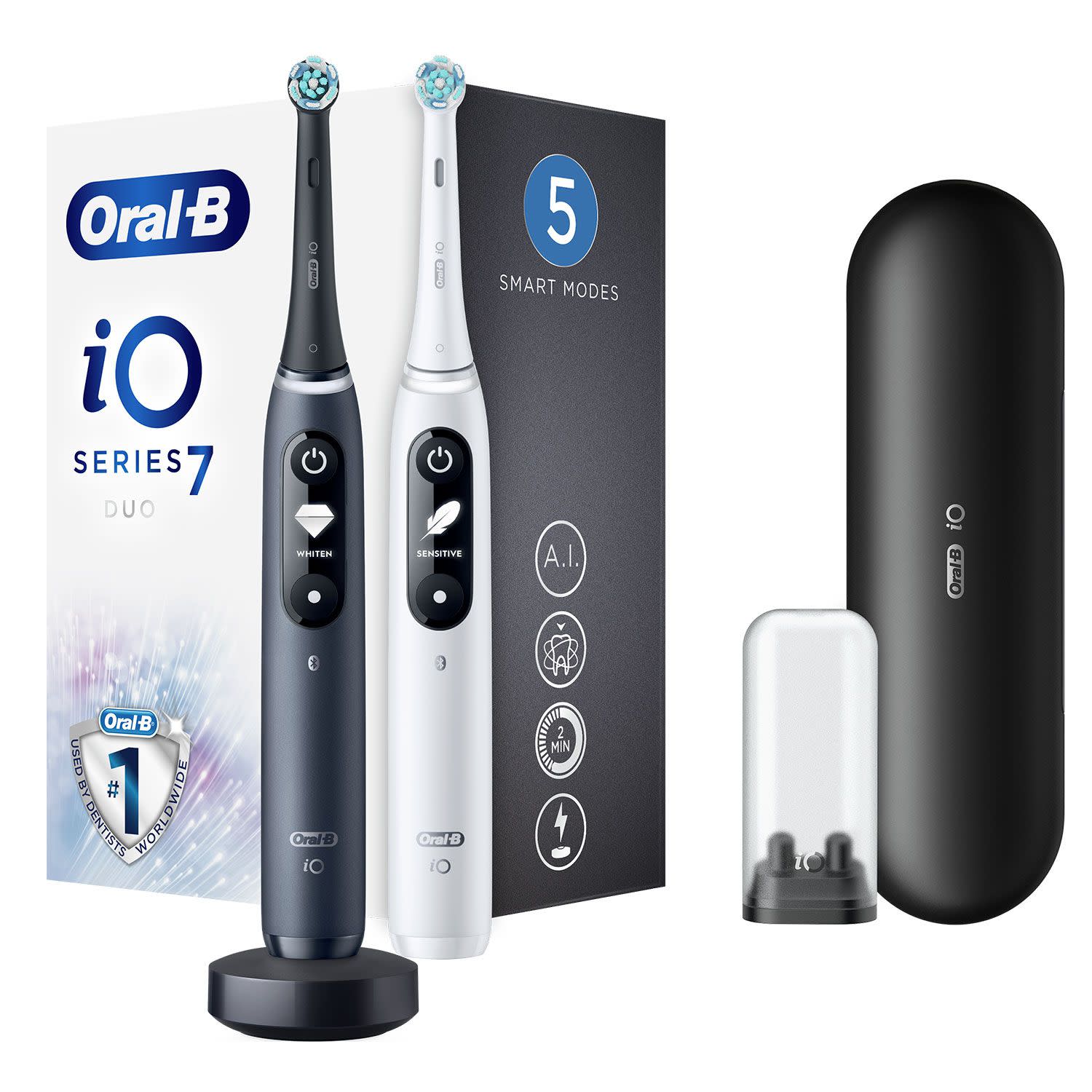 Εικόνα 2 του Oral - B Οδοντόβουρτσα iO7 Duo Μπλέ Series 7