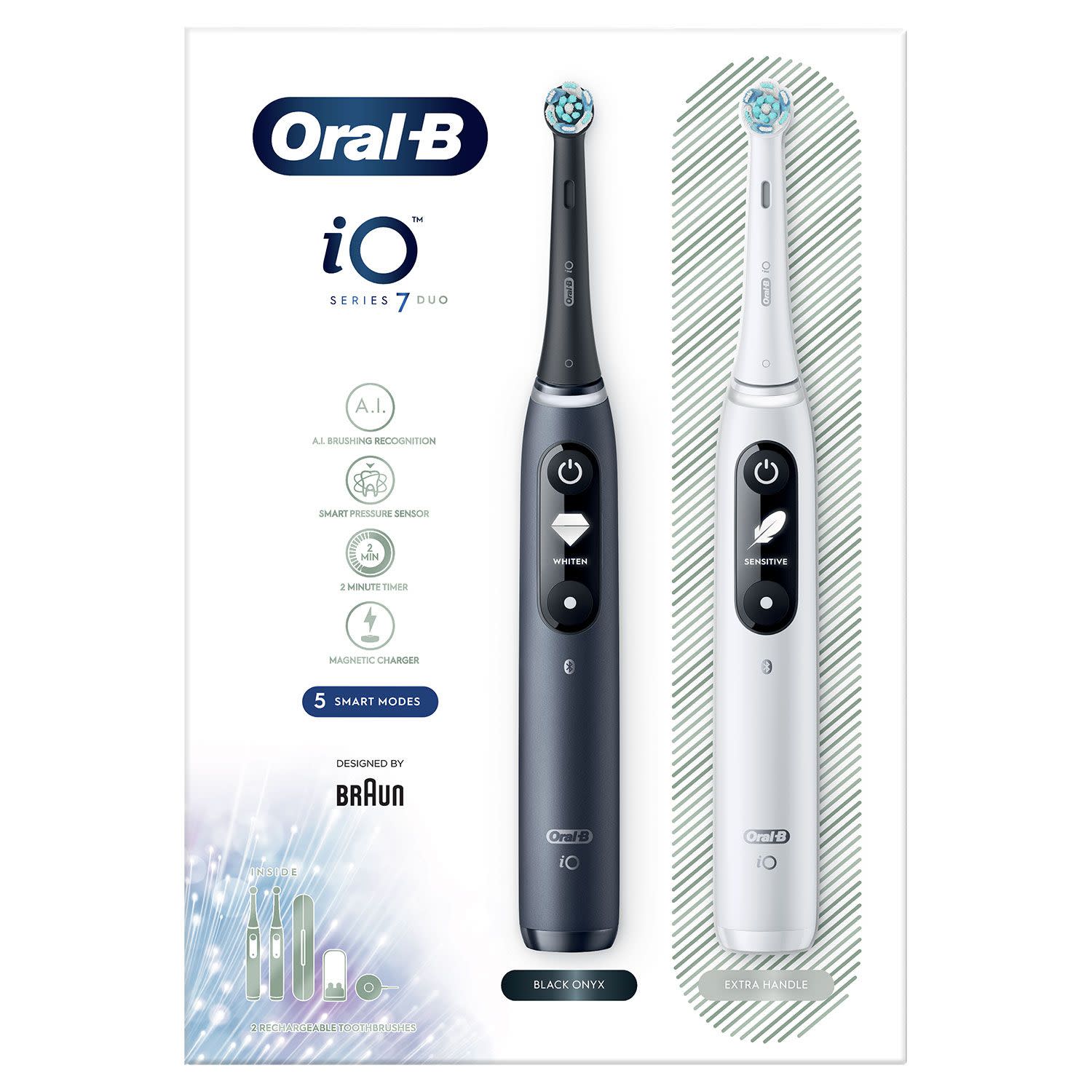 Εικόνα 3 του Oral - B Οδοντόβουρτσα iO7 Duo Μπλέ Series 7