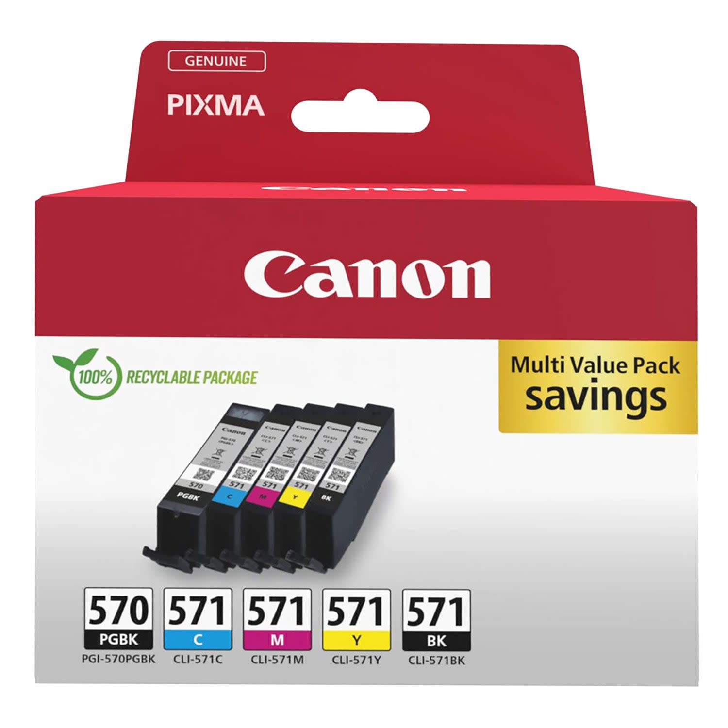 Εικόνα 1 του Μελάνι Canon PGI-570/CLI-571 (BK-C-M-Y) Mult