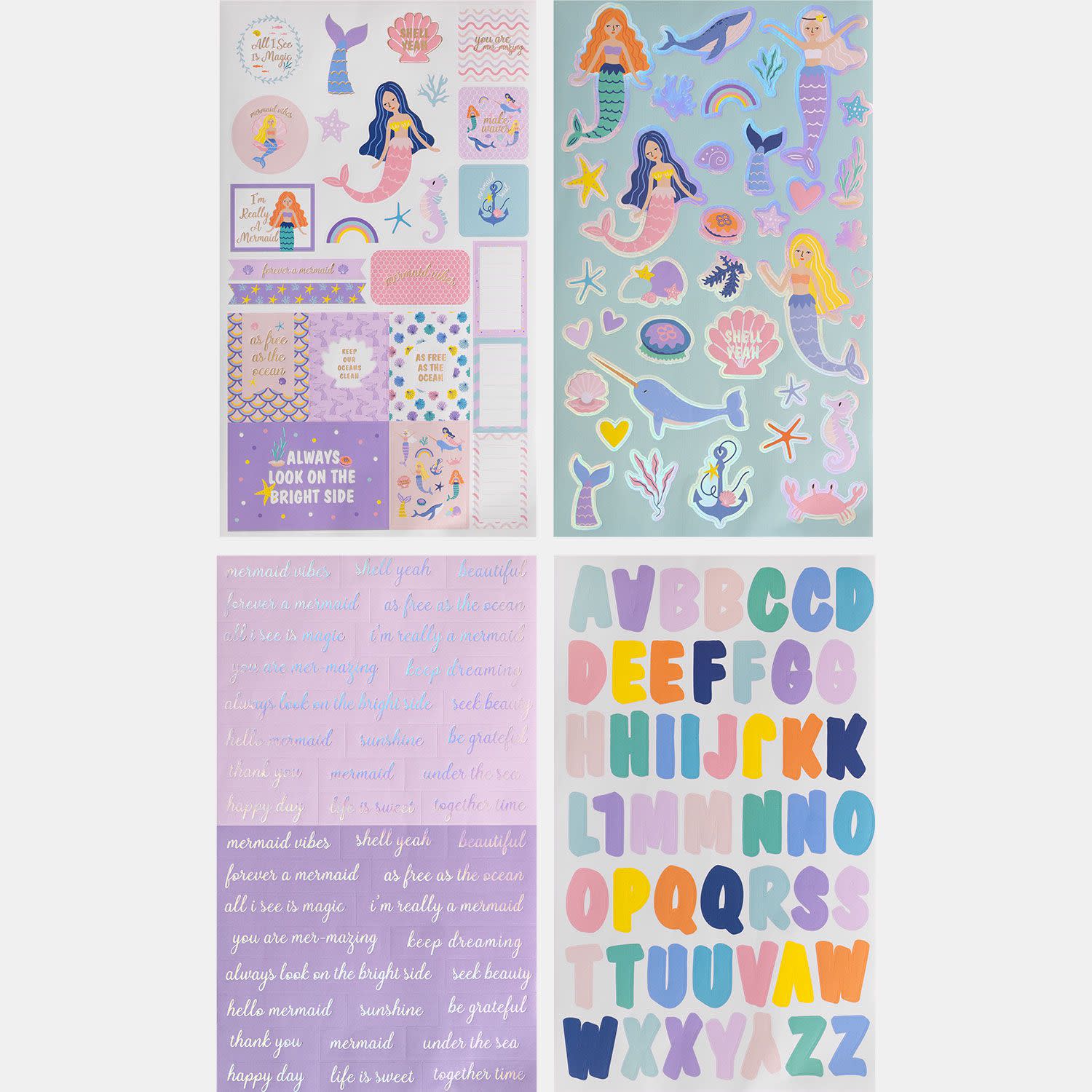 Εικόνα 2 του Goomby Αυτοκόλλητα Mermaid 4 Φύλλα