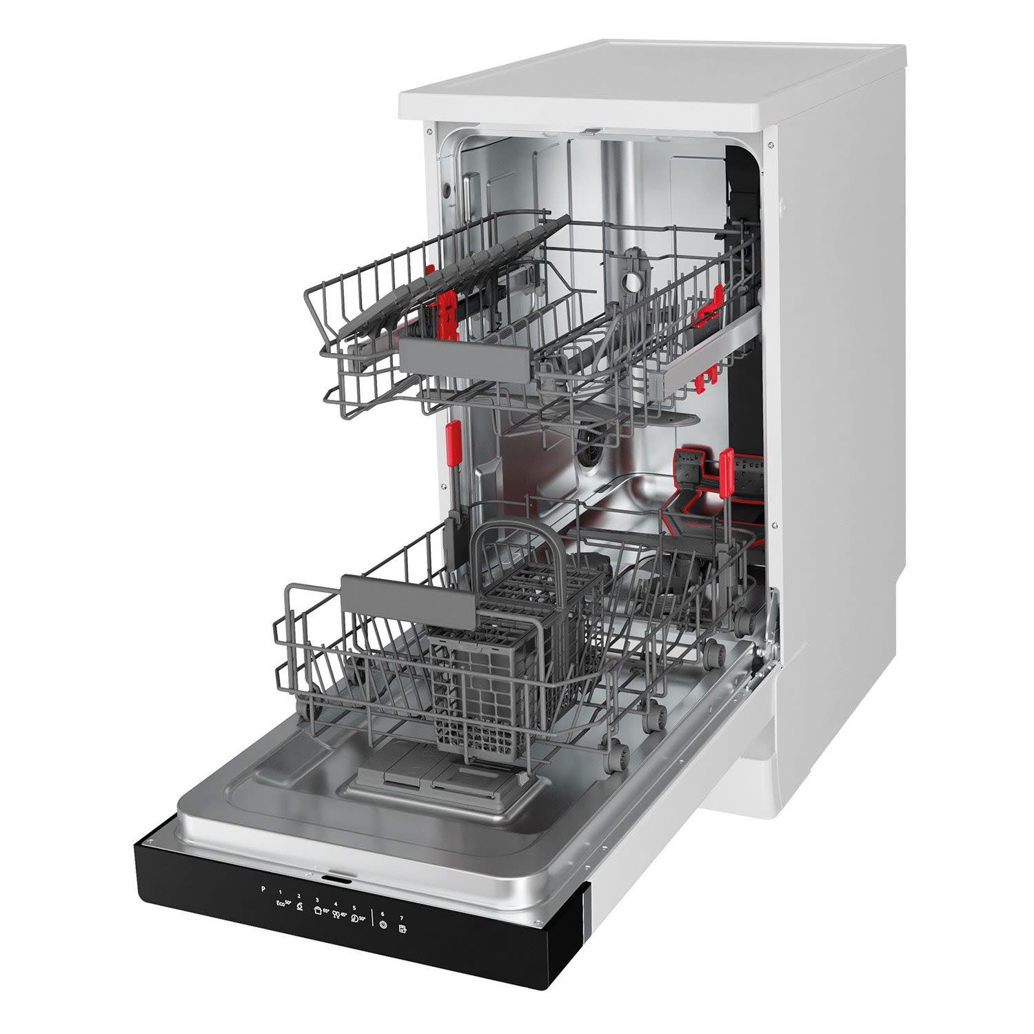 Κάνε κλικ για να δεις την εικόνα 3 του Whirlpool WSFO 3B23 P Πλυντήριο Πιάτων Ελεύθερο 45 cm