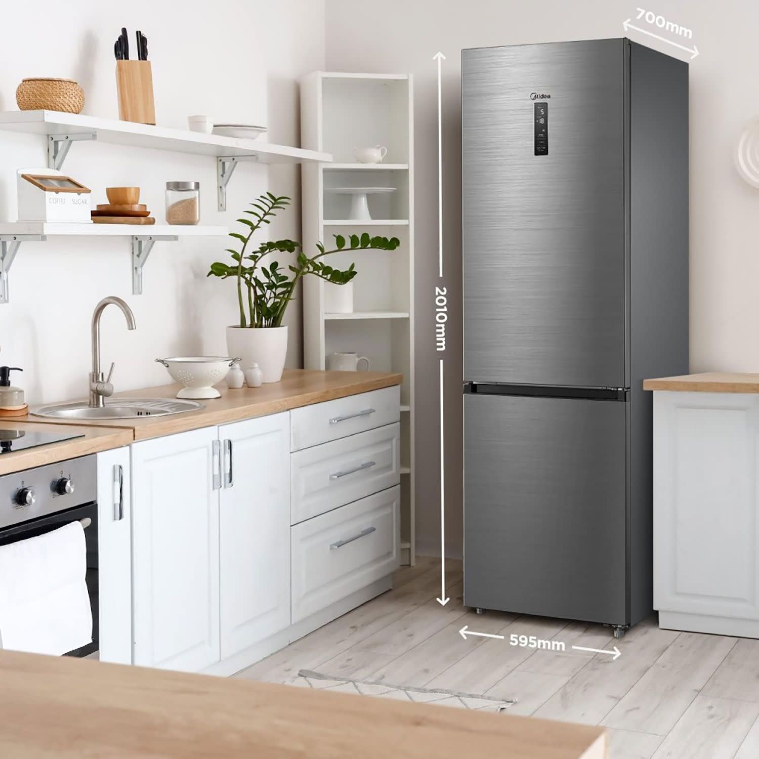 Εικόνα 3 του Midea MDRB521MIC46A Ψυγειοκαταψύκτης Inox