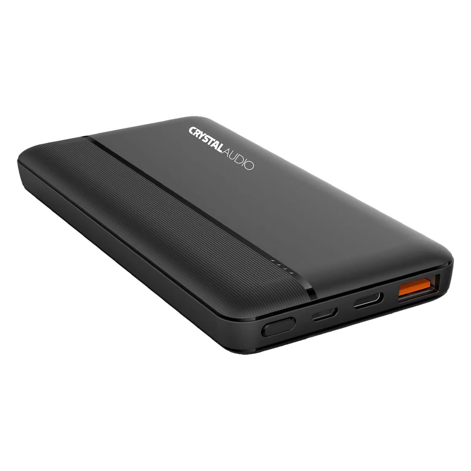 Crystal Audio Powerbank PD 10000 mAh 2 Θέσεων 20W Μαύρο