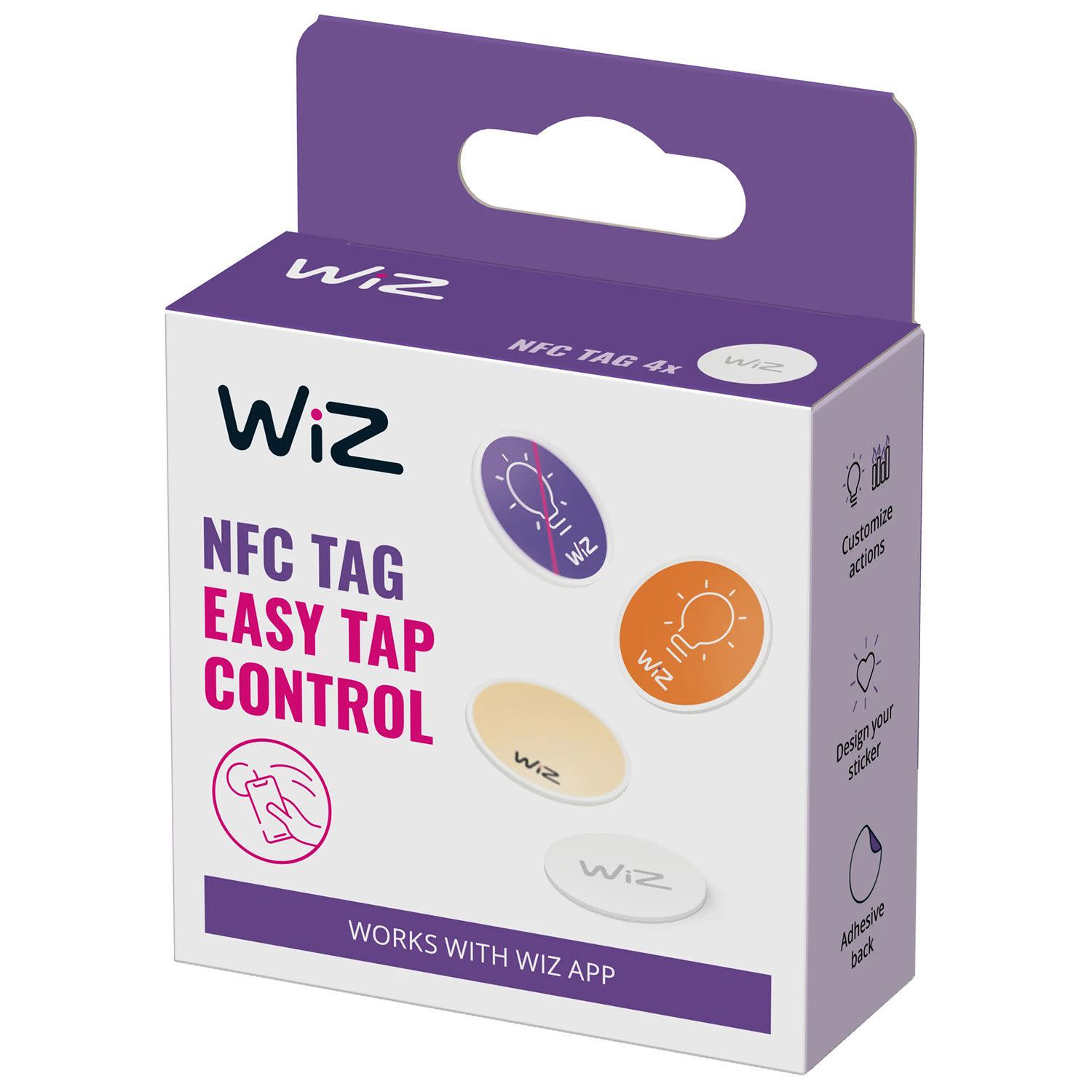 Εικόνα 3 του Wiz Smart NFC Tags 4 Pieces