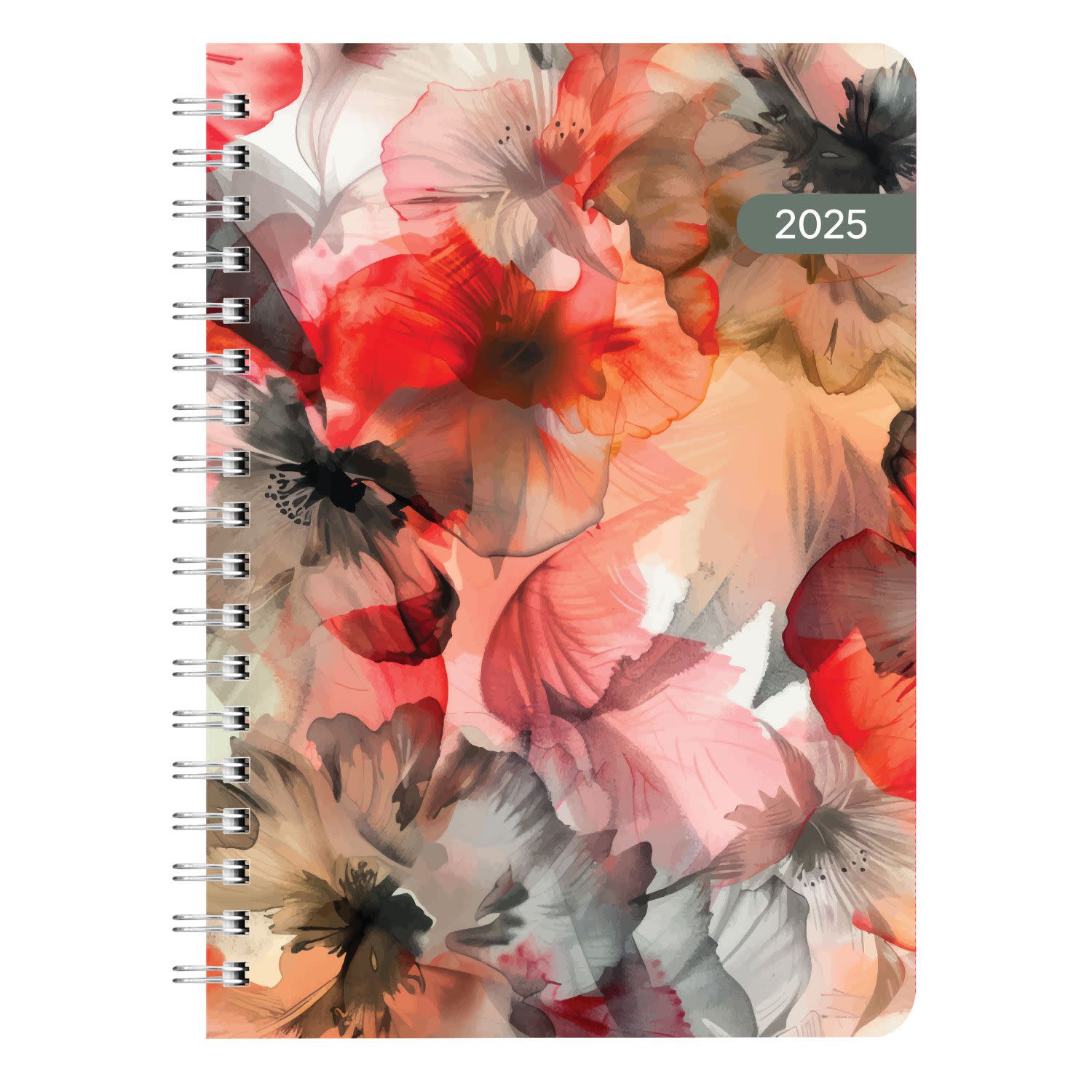 Εικόνα 1 του Sentio 2025 Ημερολόγιο Ημερήσιο Σπιράλ 14x21 Hibiscus