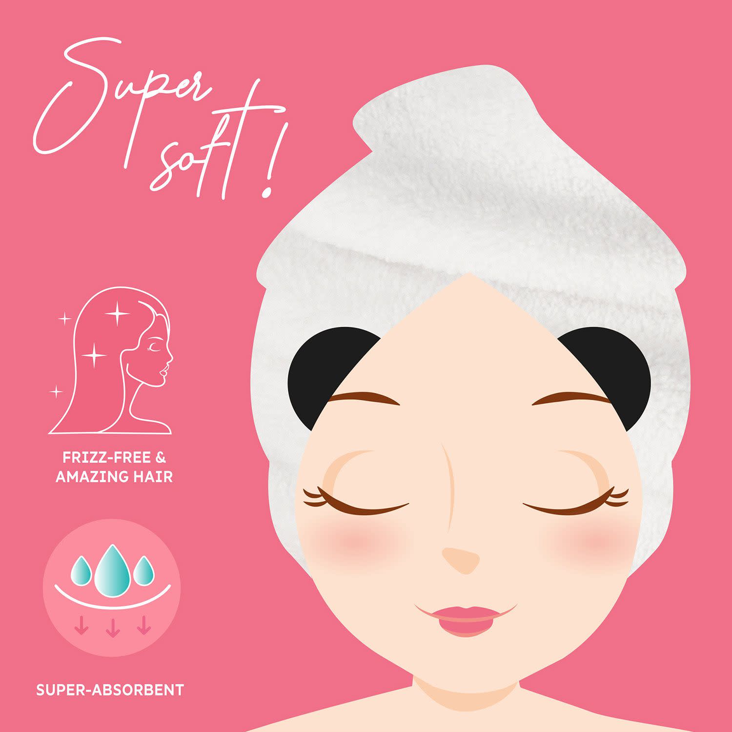 Εικόνα 4 του Legami Τουρμπάνι Μαλλιών Panda