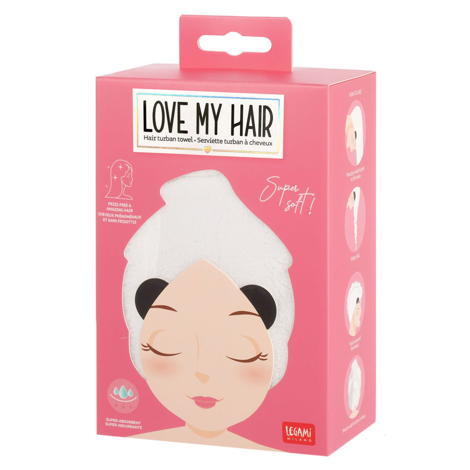 Εικόνα 5 του Legami Τουρμπάνι Μαλλιών Panda