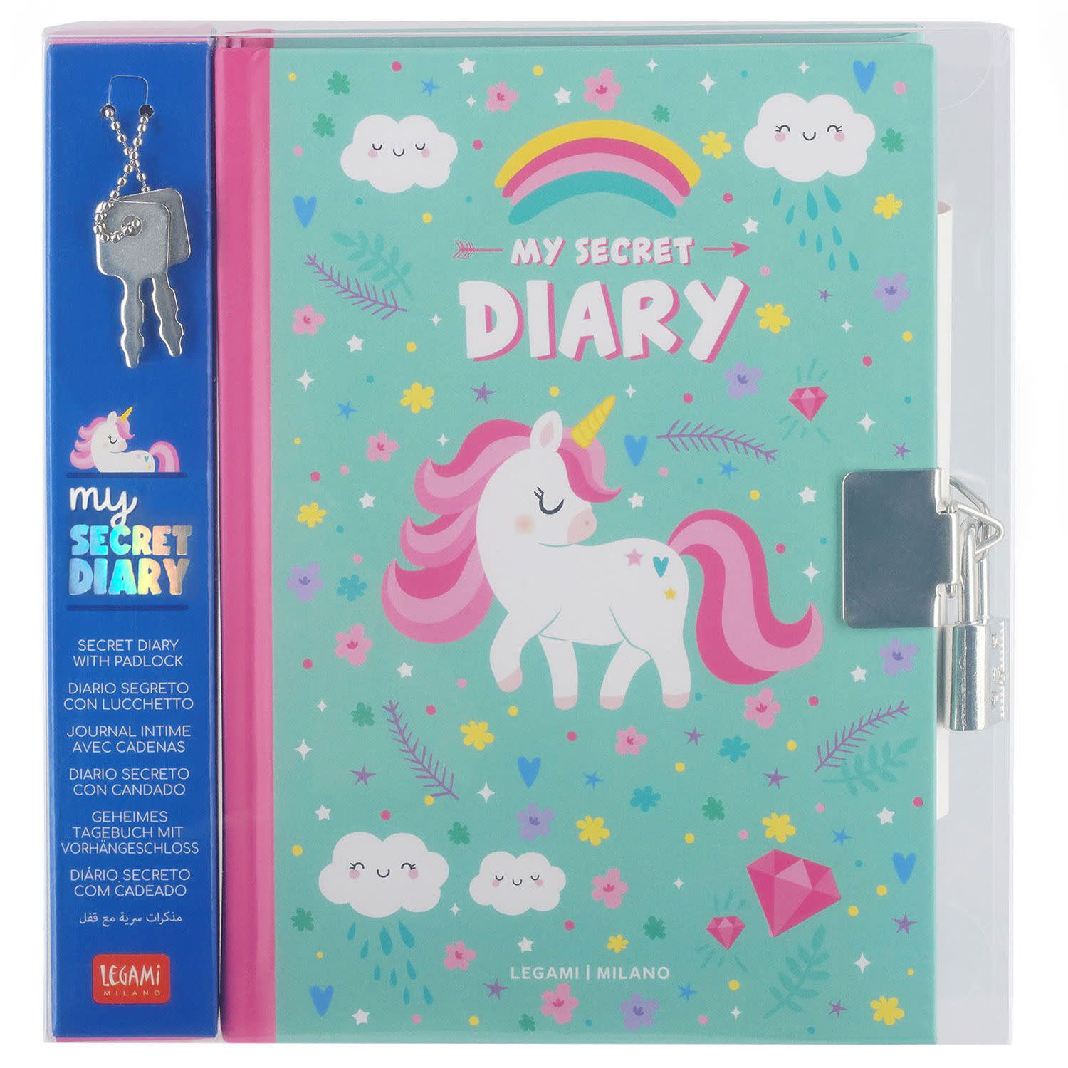 Εικόνα 4 του Legami Σημειωματάριο με Λουκέτο Unicorn