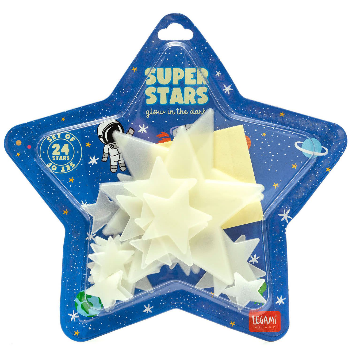 Εικόνα 3 του Legami Αυτοκόλλητα φωσφοριζέ Stars