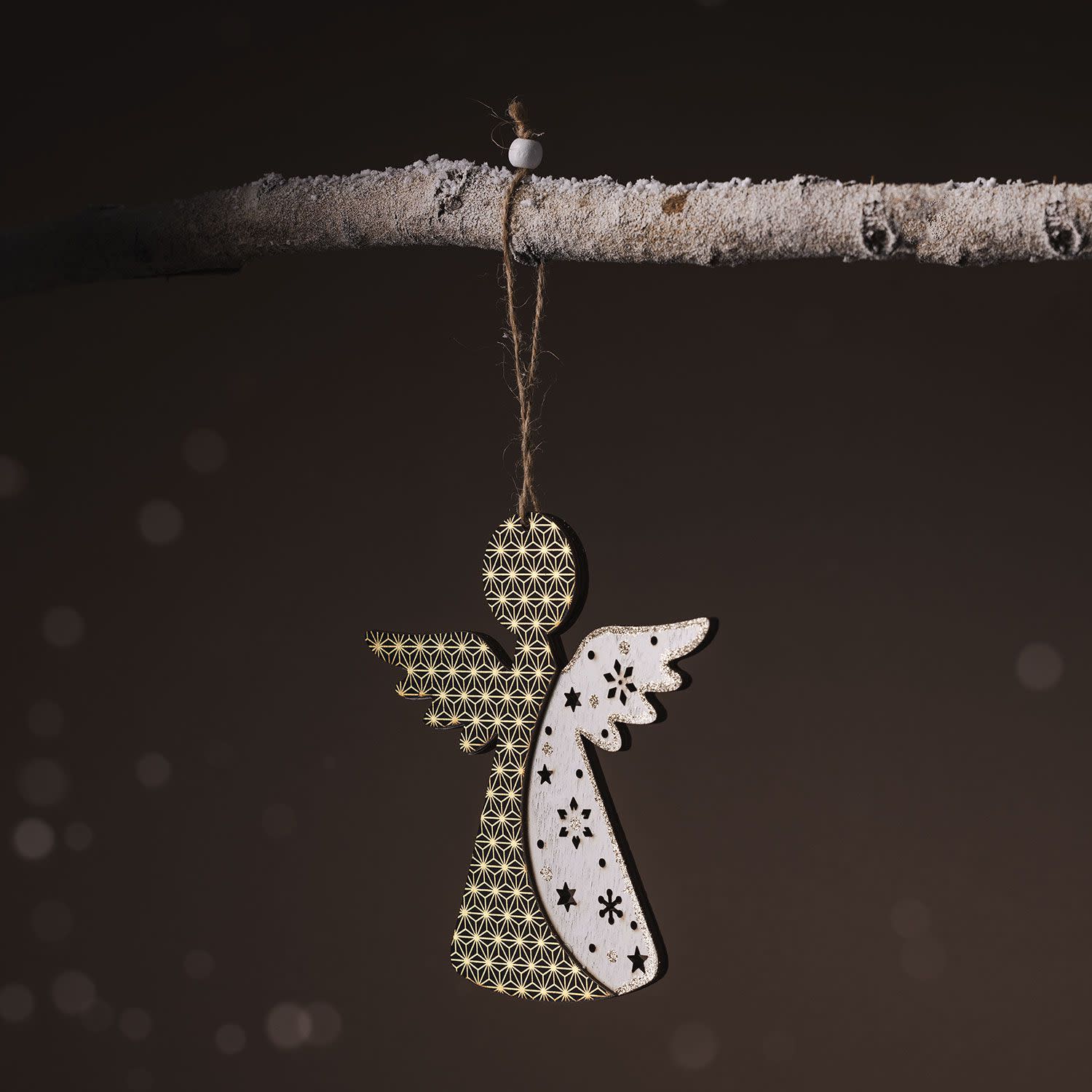 Εικόνα 1 του Sentio Χριστουγεννιάτικο Στολίδι Αγγελάκι Δίχρωμο