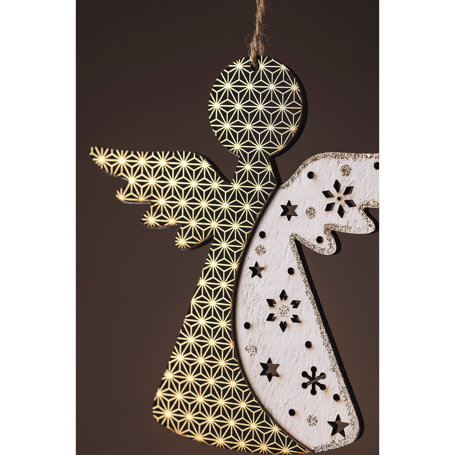 Εικόνα 2 του Sentio Χριστουγεννιάτικο Στολίδι Αγγελάκι Δίχρωμο