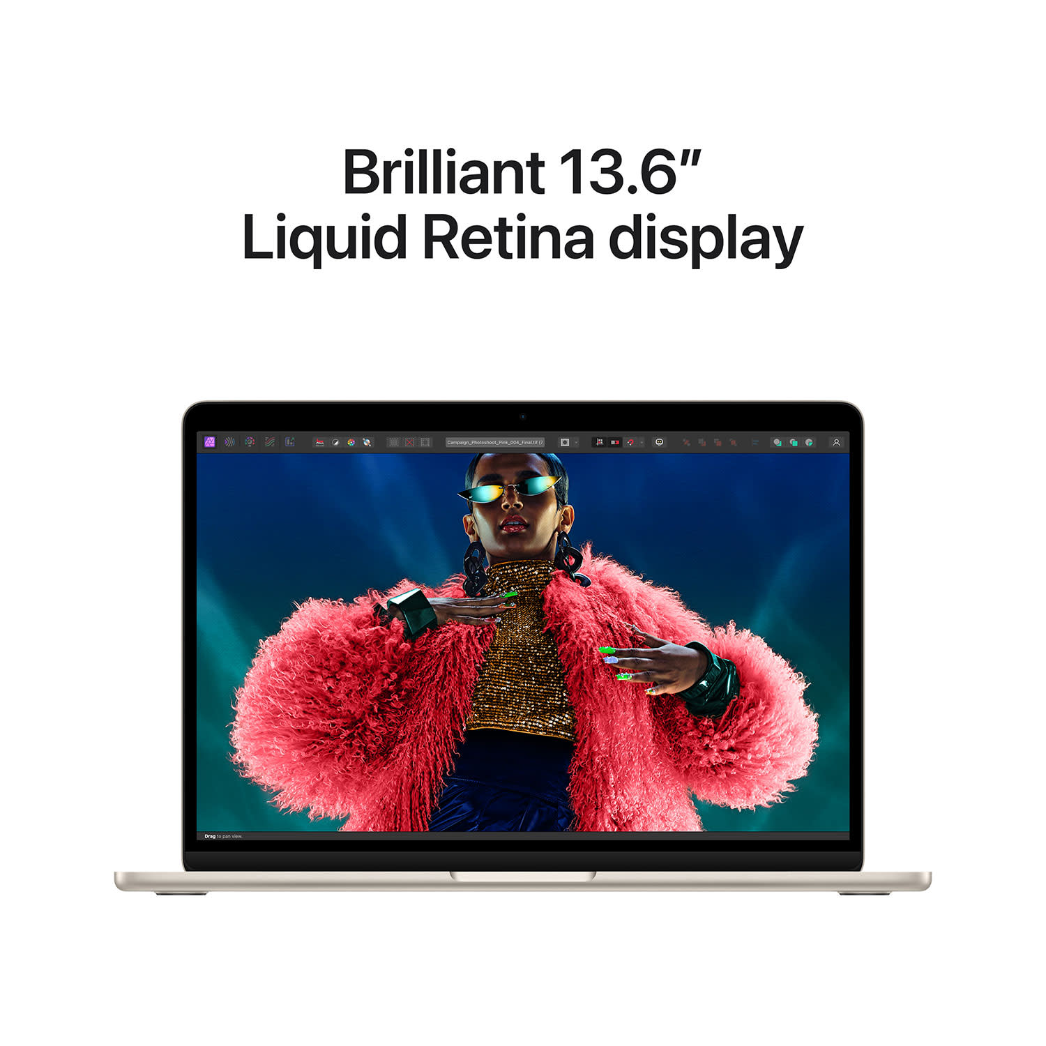 Εικόνα 5 του Apple MacBook Air M3 Starlight Laptop 13.6" Retina ( M3/8 GB/256 GB/Apple 8-core GPU/macOS)