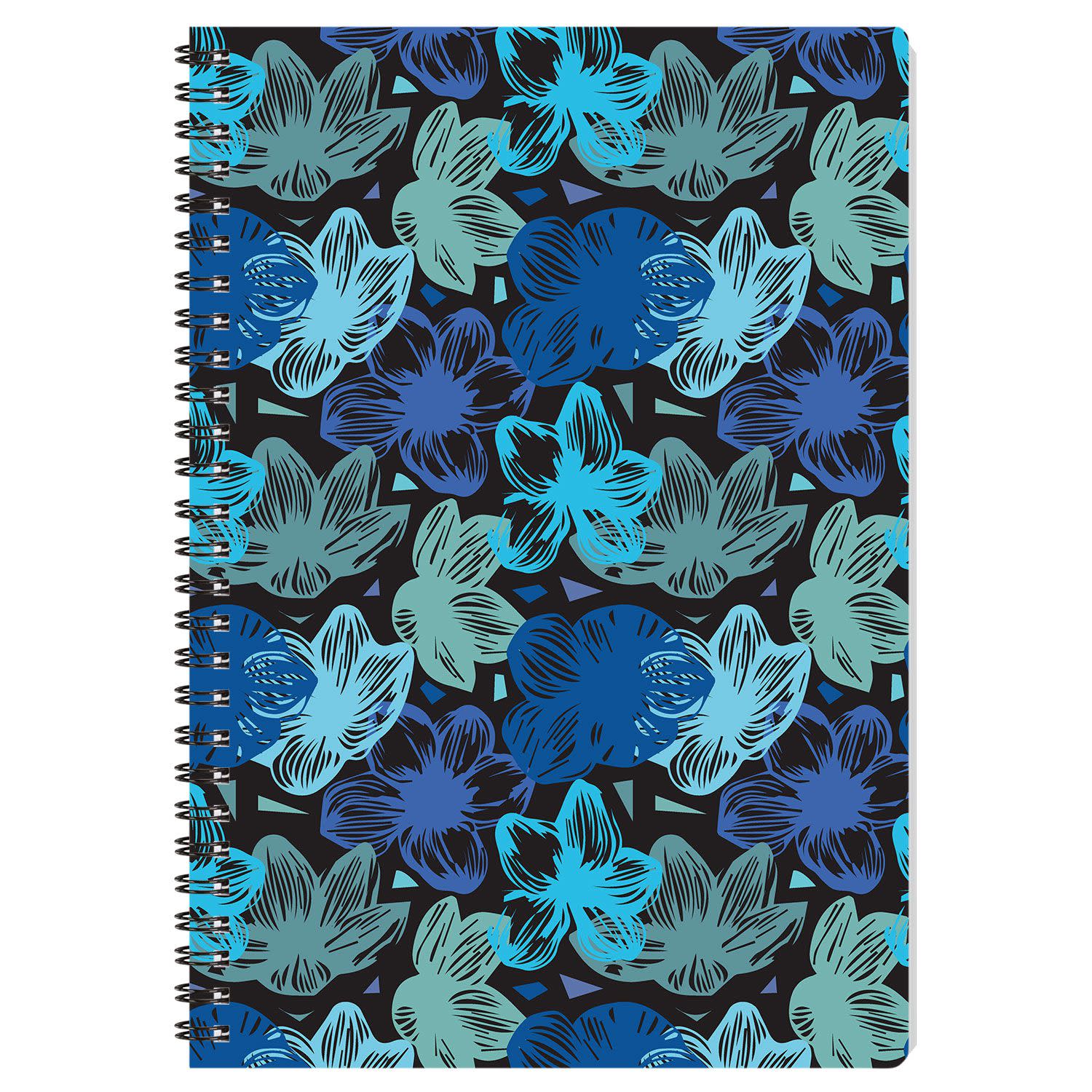 Εικόνα 1 του Sentio Τετράδιο Σπιράλ 17x25 Blue Flowers 80 φύλλα