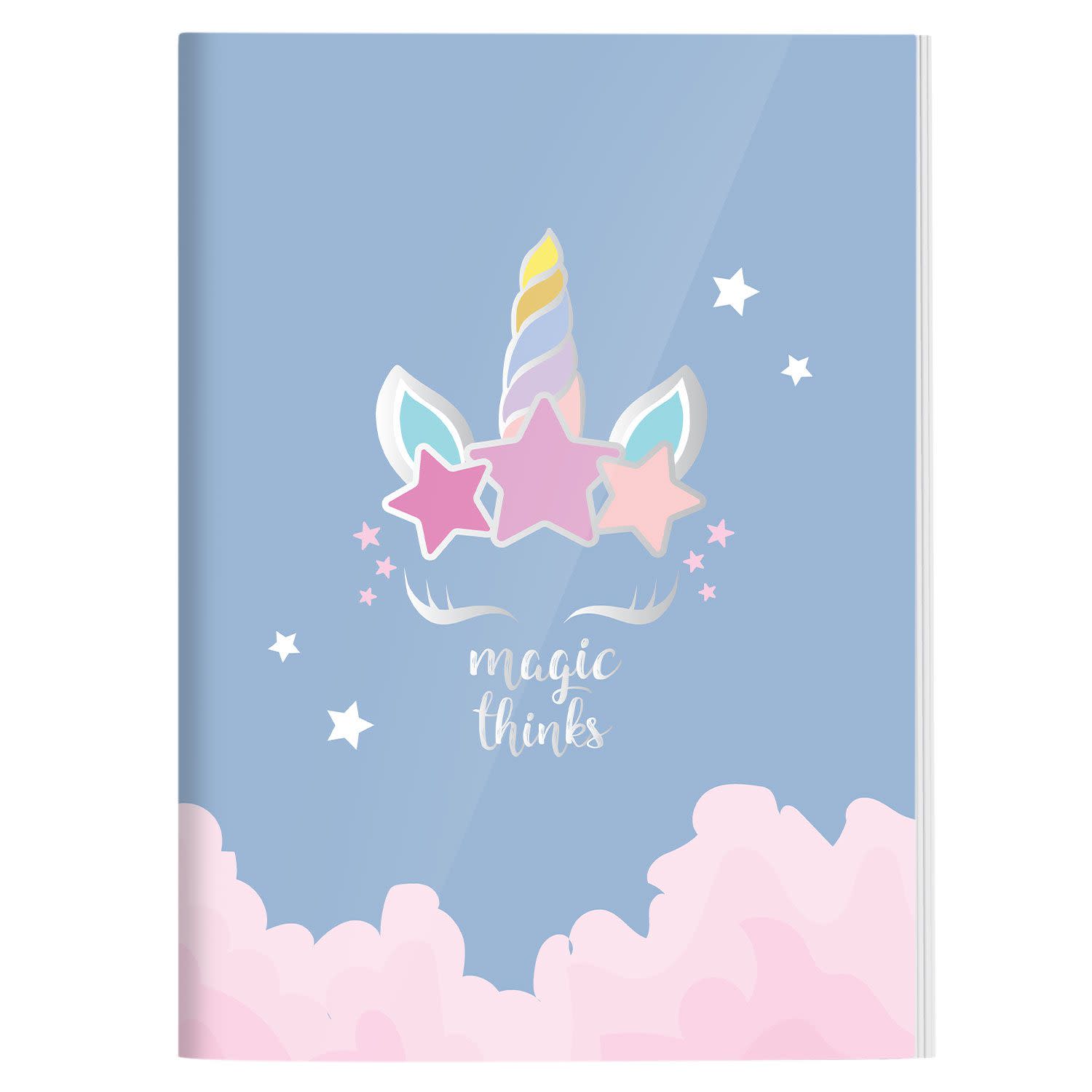 Goomby Τετράδιο Ριγέ 17x25 Unicorn 40 φύλλων