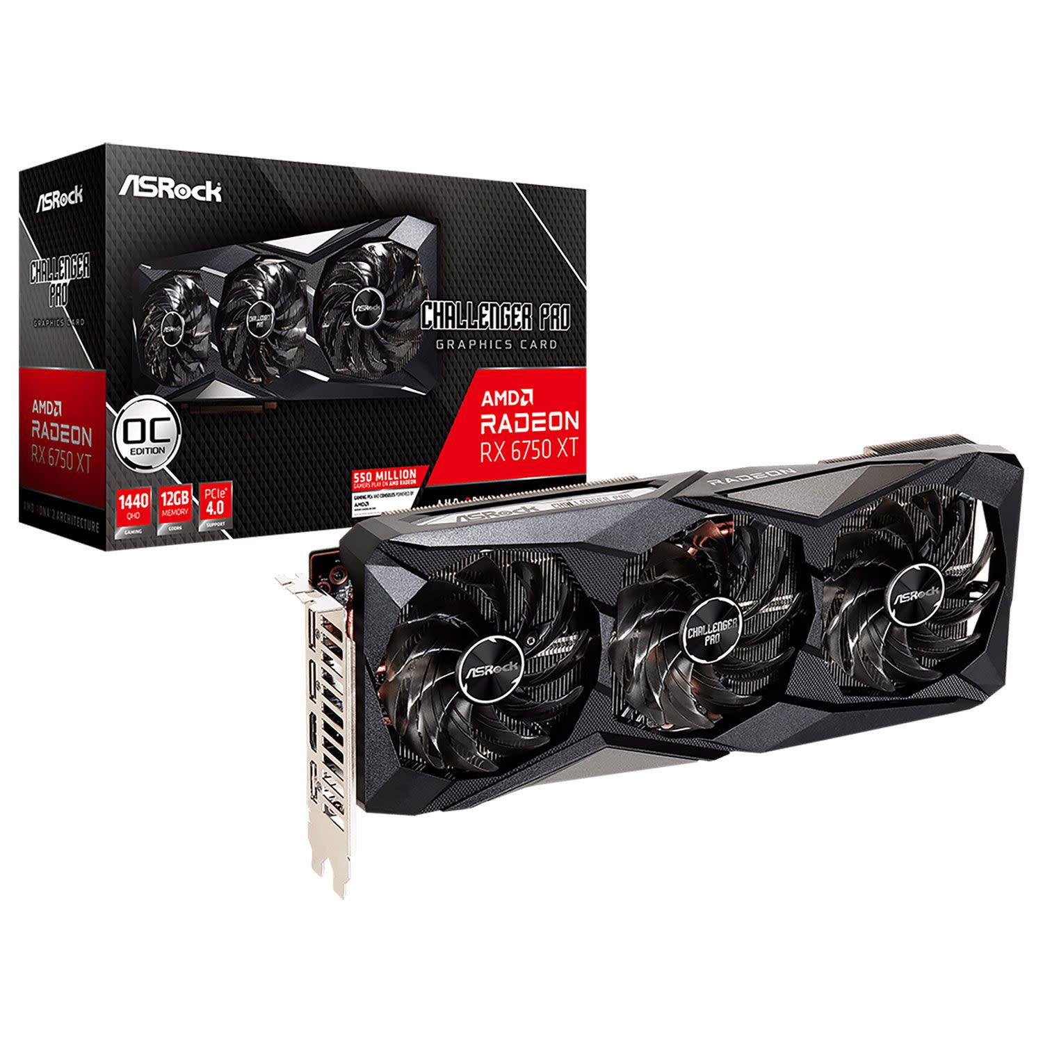 Asrock VGA Radeon RX 6750 XT Challenger Pro OC 12 GB