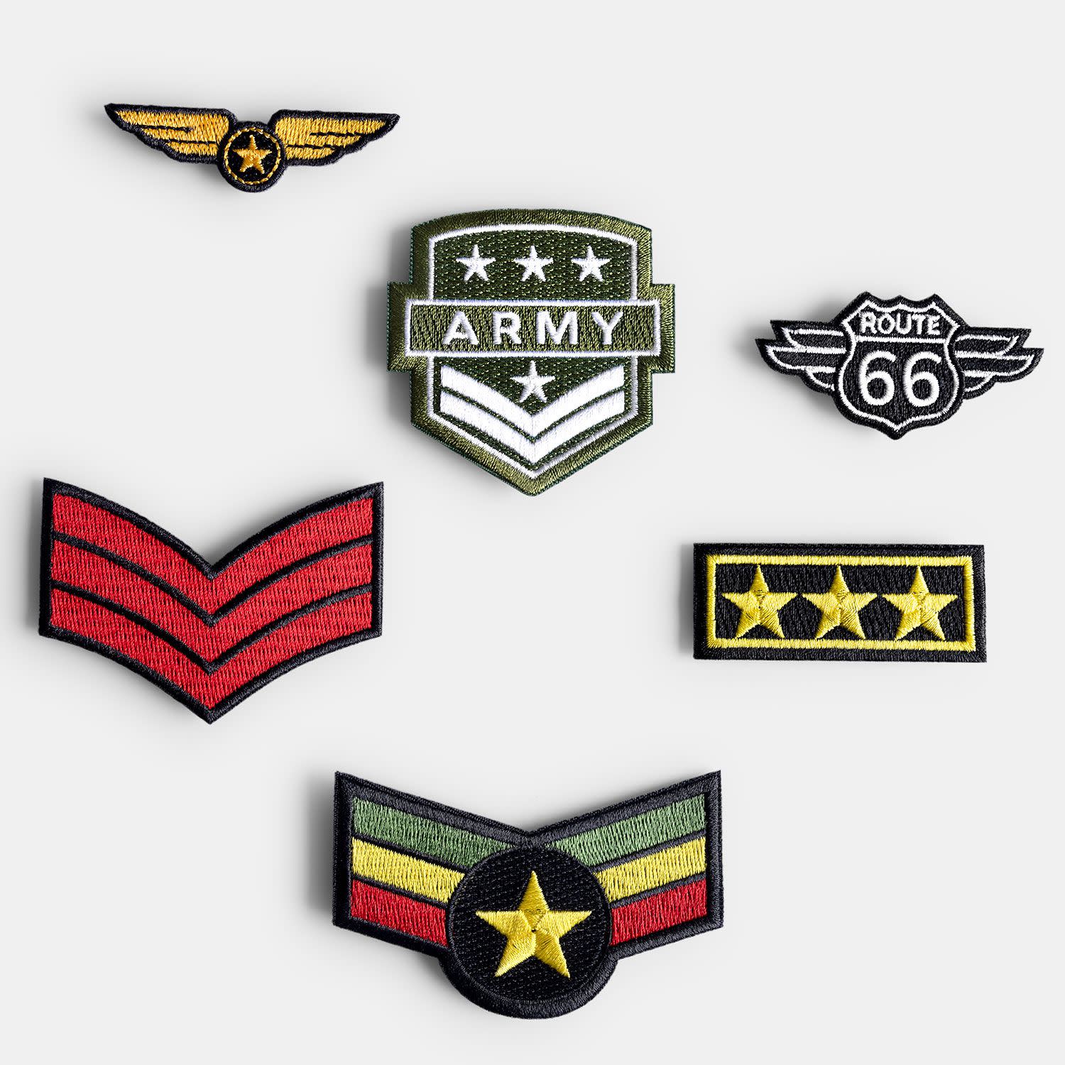 Εικόνα 1 του Goomby Σιδερότυπα Patches Army 6τεμ.