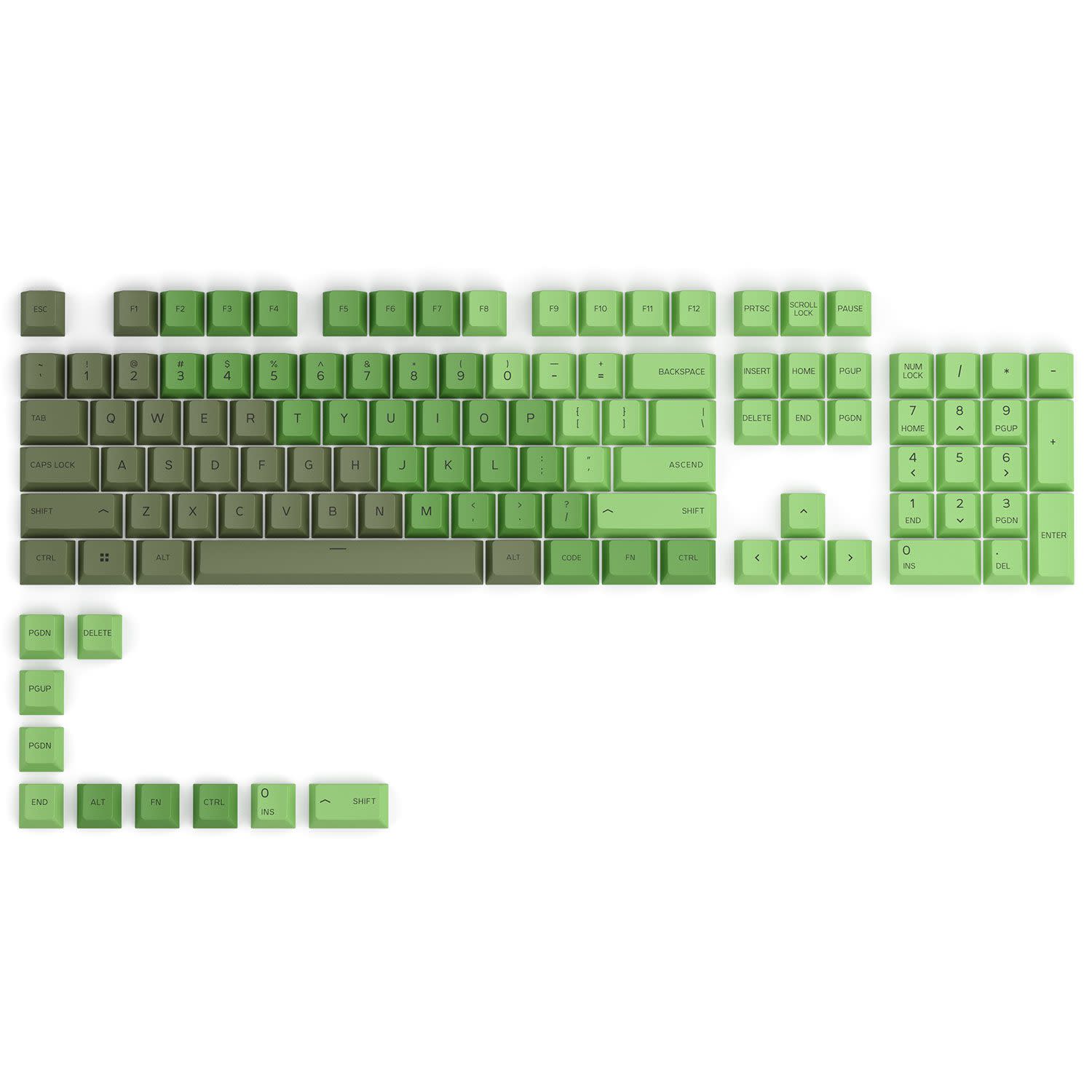 Glorious Keycaps GPBT Olive