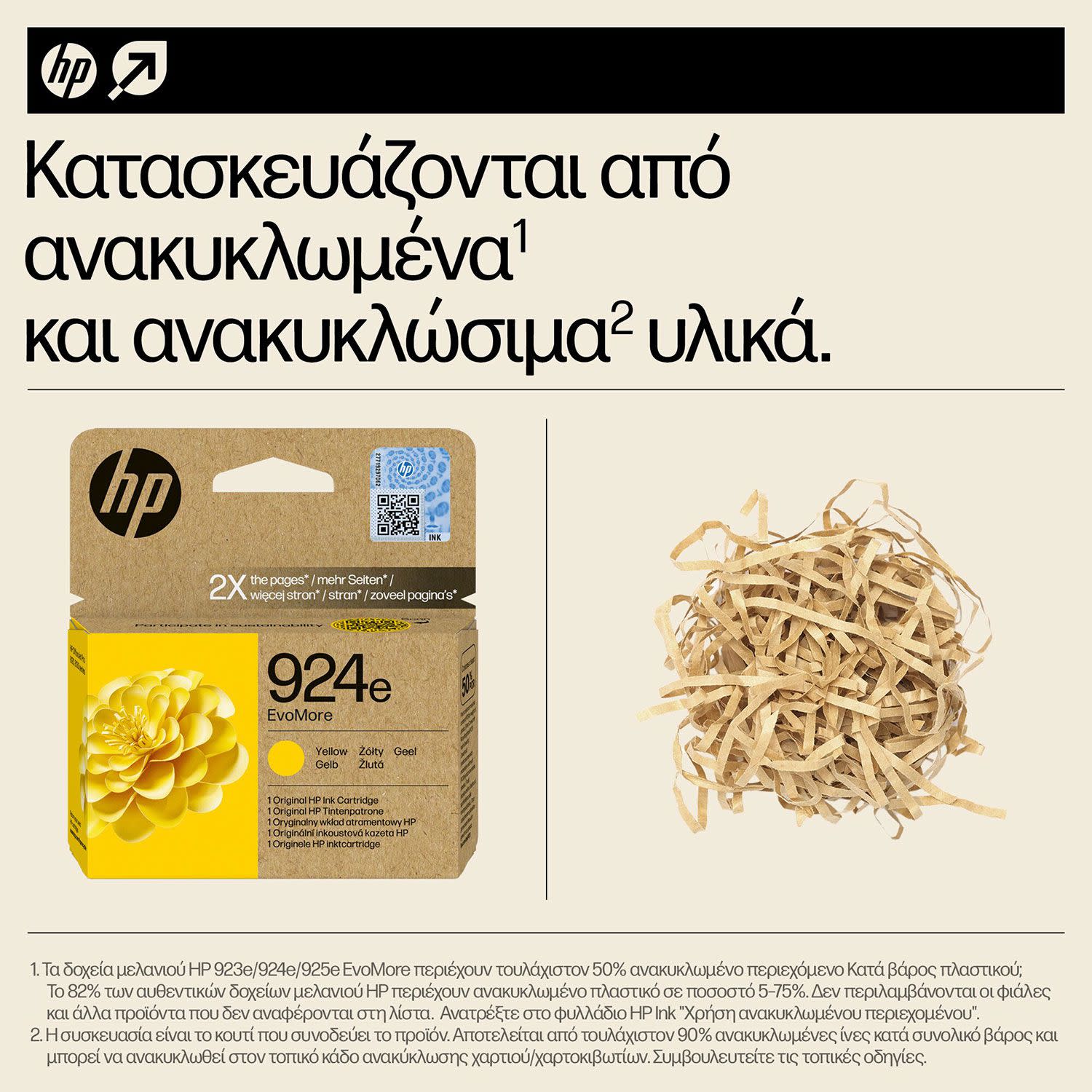 Εικόνα 2 του Μελάνι HP 924e EvoMore Yellow
