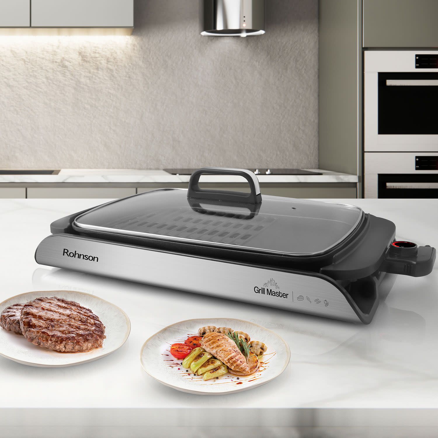 Εικόνα 6 του Rohnson Γκριλιέρα Grill Master R-2528