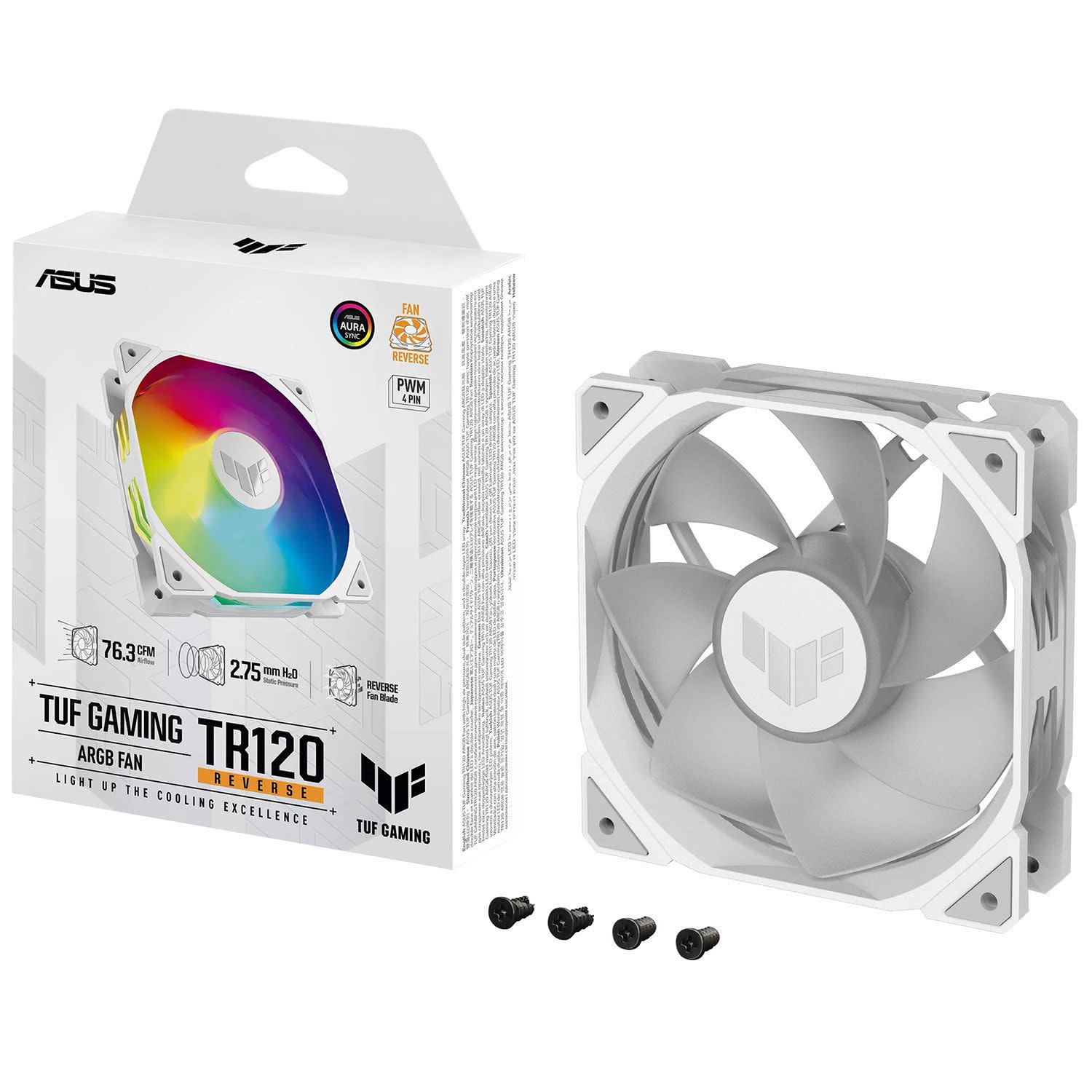 Εικόνα 1 του Asus Fan TUF TR120 ARGB Reverse White