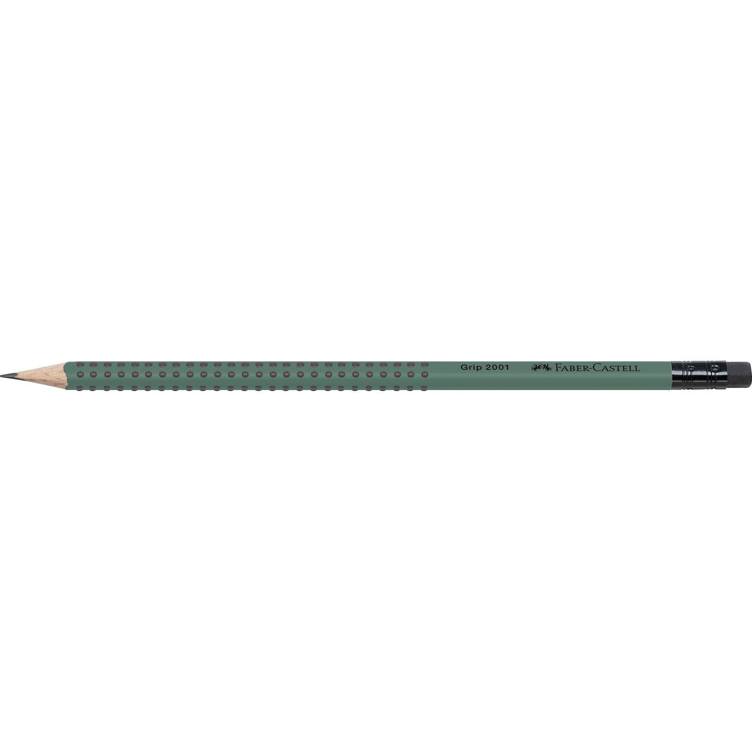 Faber Castell Μολύβι Grip Χακί Με Γόμα 2B