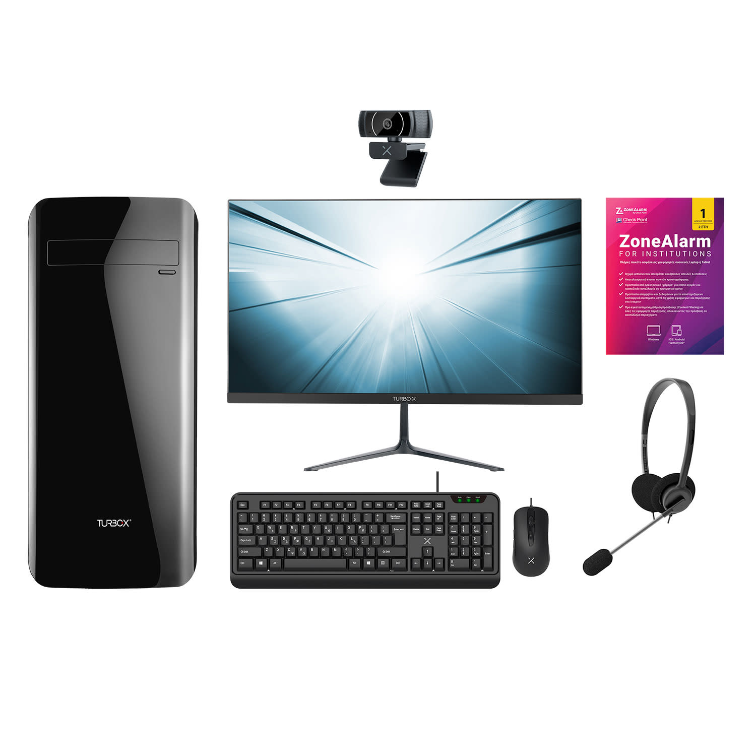 Εικόνα 1 του Turbo-X Desktop Sphere Entry Student Bundle