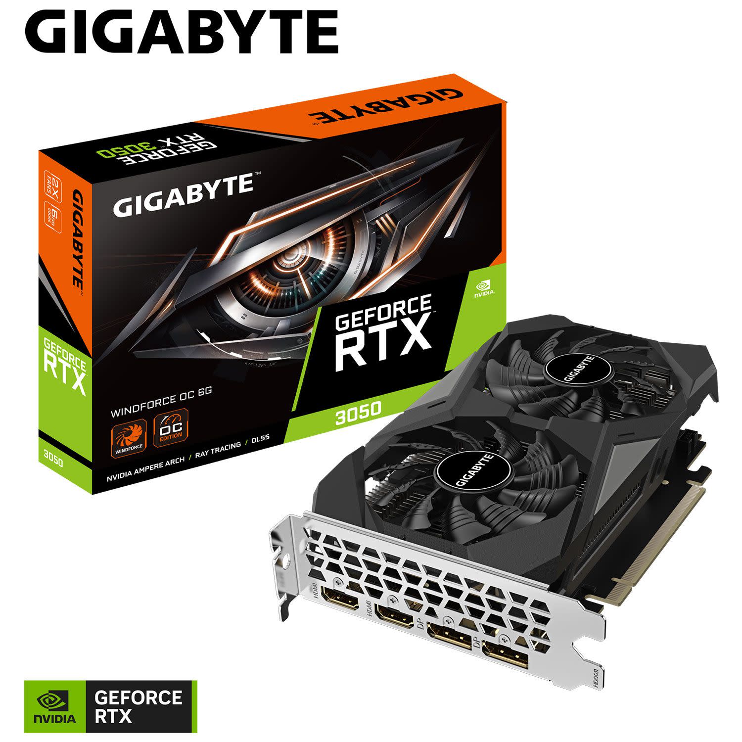 Εικόνα 1 του Gigabyte VGA GeForce RTX 3050 WINDFORCE OC 6 GB