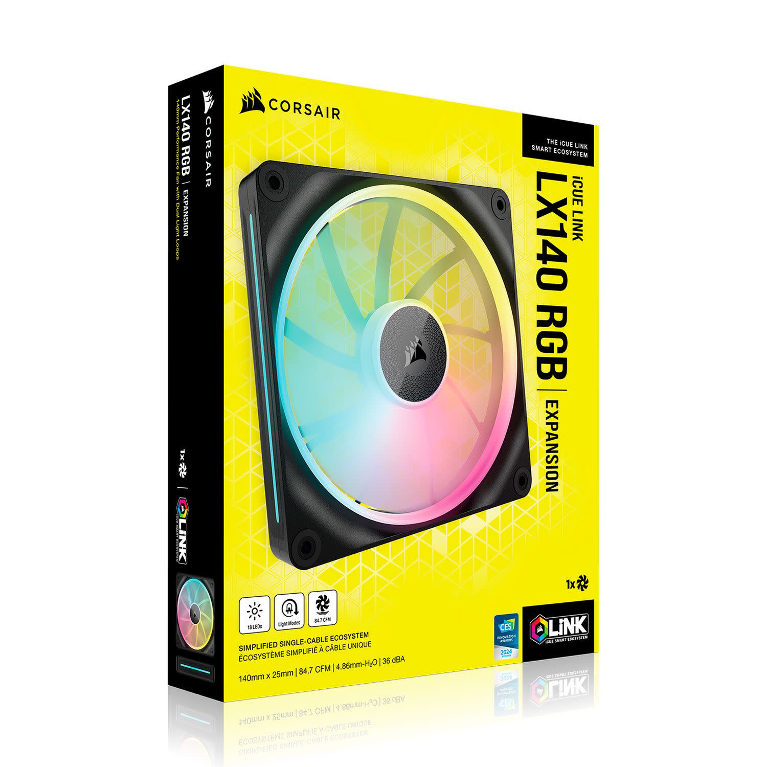 Κάνε κλικ για να δεις την εικόνα 4 του Corsair Fan LX140 iCUE LINK RGB Black