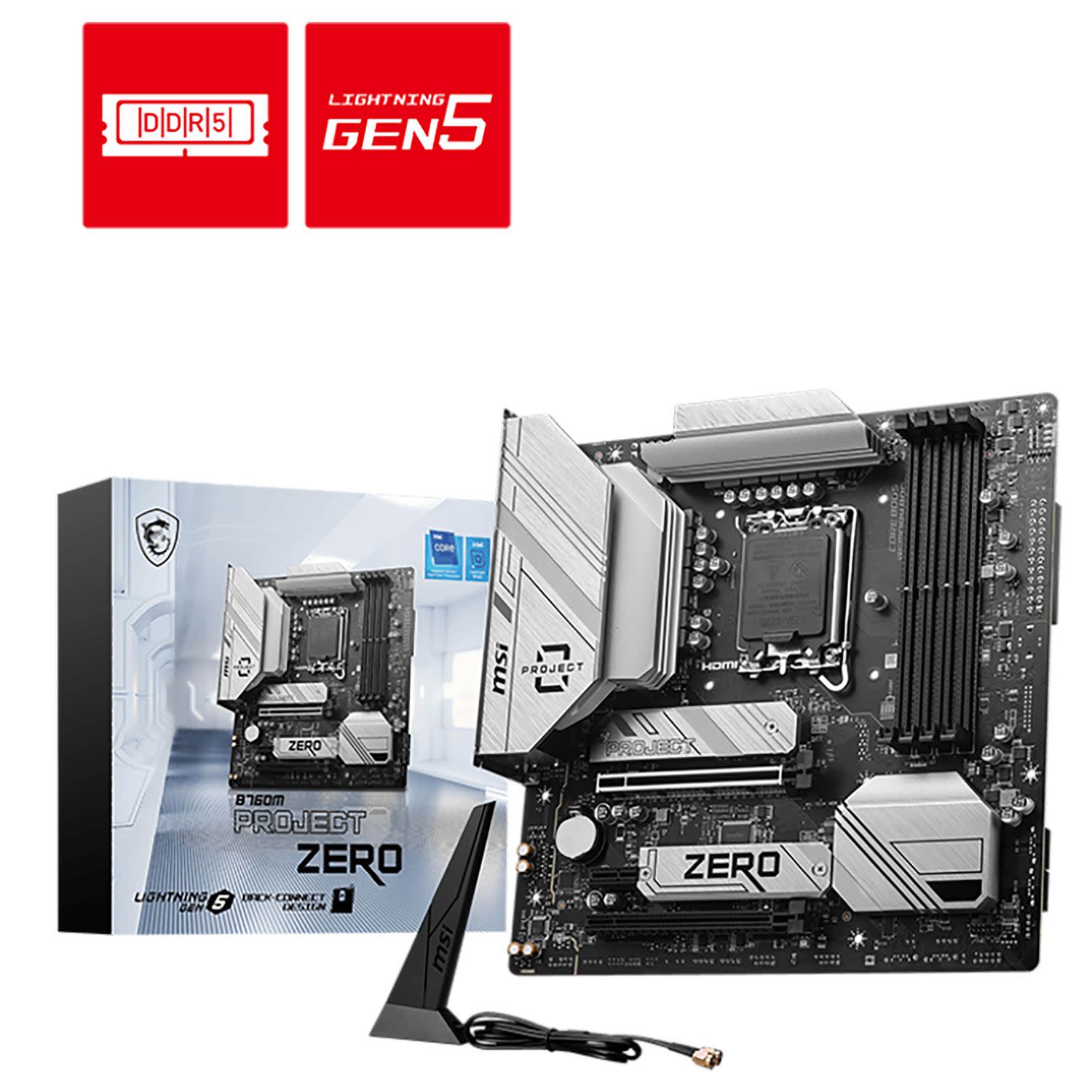 Εικόνα 1 του MSI Motherboard B760M PROJECT ZERO (Β760/1700/DDR5)