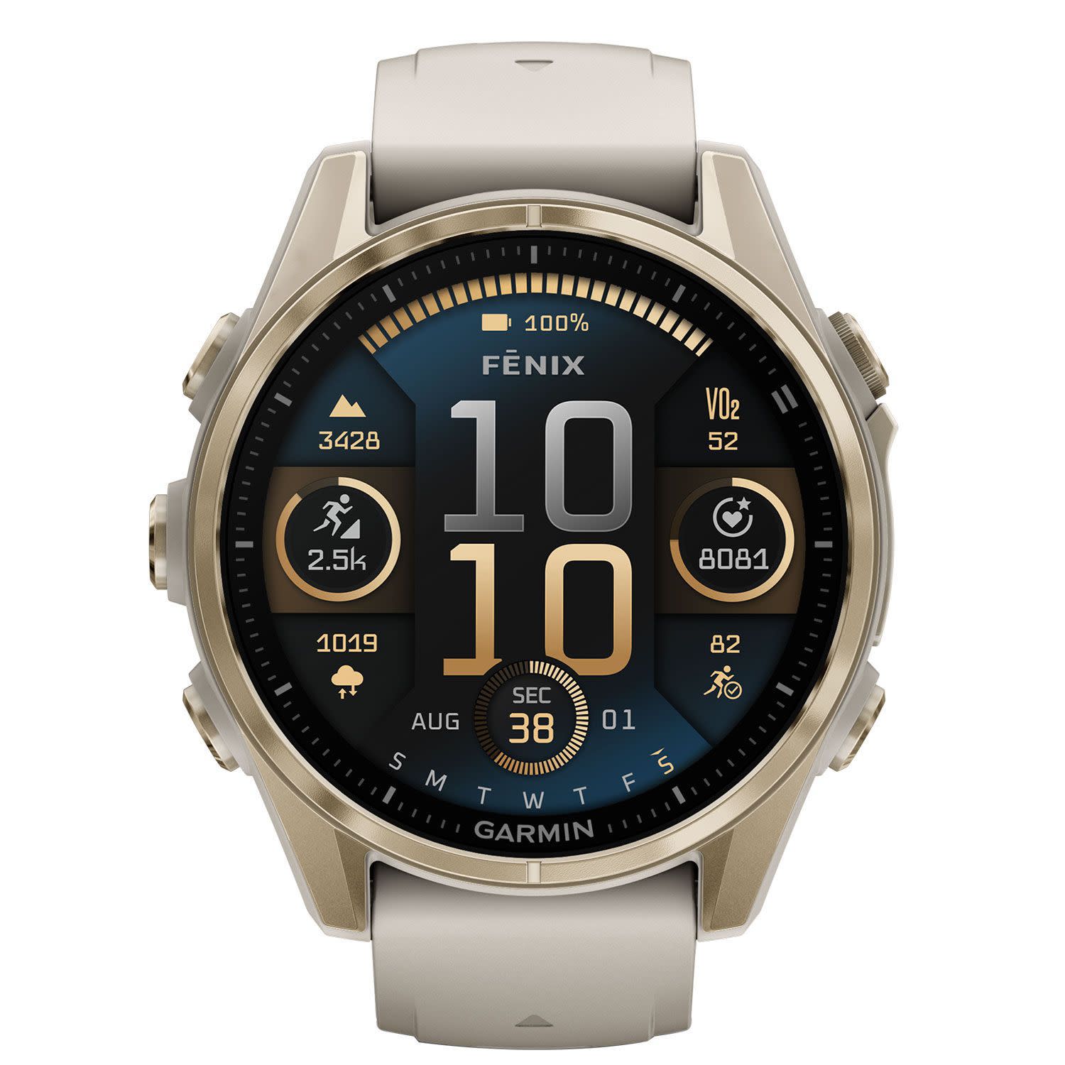Εικόνα 2 του Garmin Fenix 8 43mm Amoled Sapphire Soft Gold