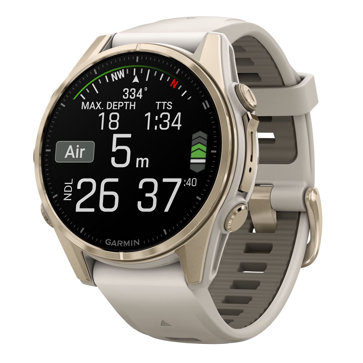 Εικόνα 3 του Garmin Fenix 8 43mm Amoled Sapphire Soft Gold