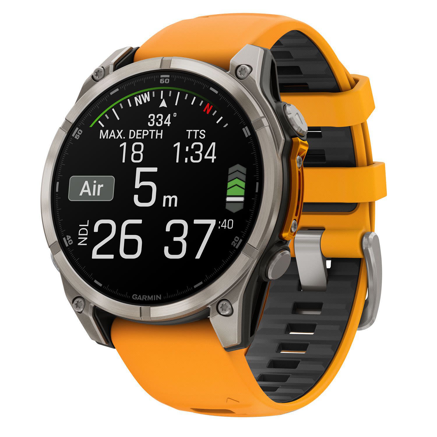 Κάνε κλικ για να δεις την εικόνα 3 του Garmin Fenix 8 47mm Amoled Sapphire Titanium/Orange
