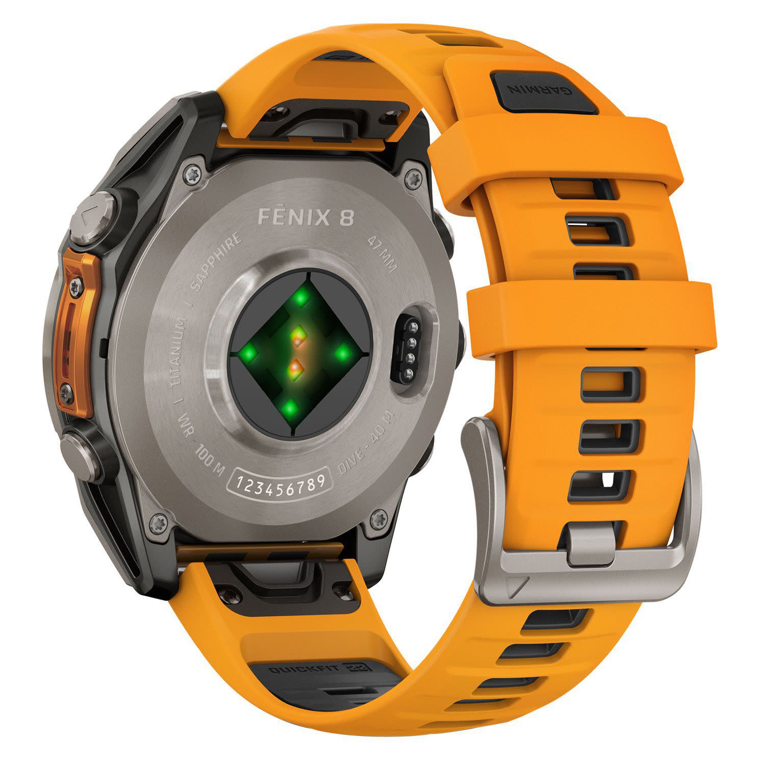 Κάνε κλικ για να δεις την εικόνα 6 του Garmin Fenix 8 47mm Amoled Sapphire Titanium/Orange