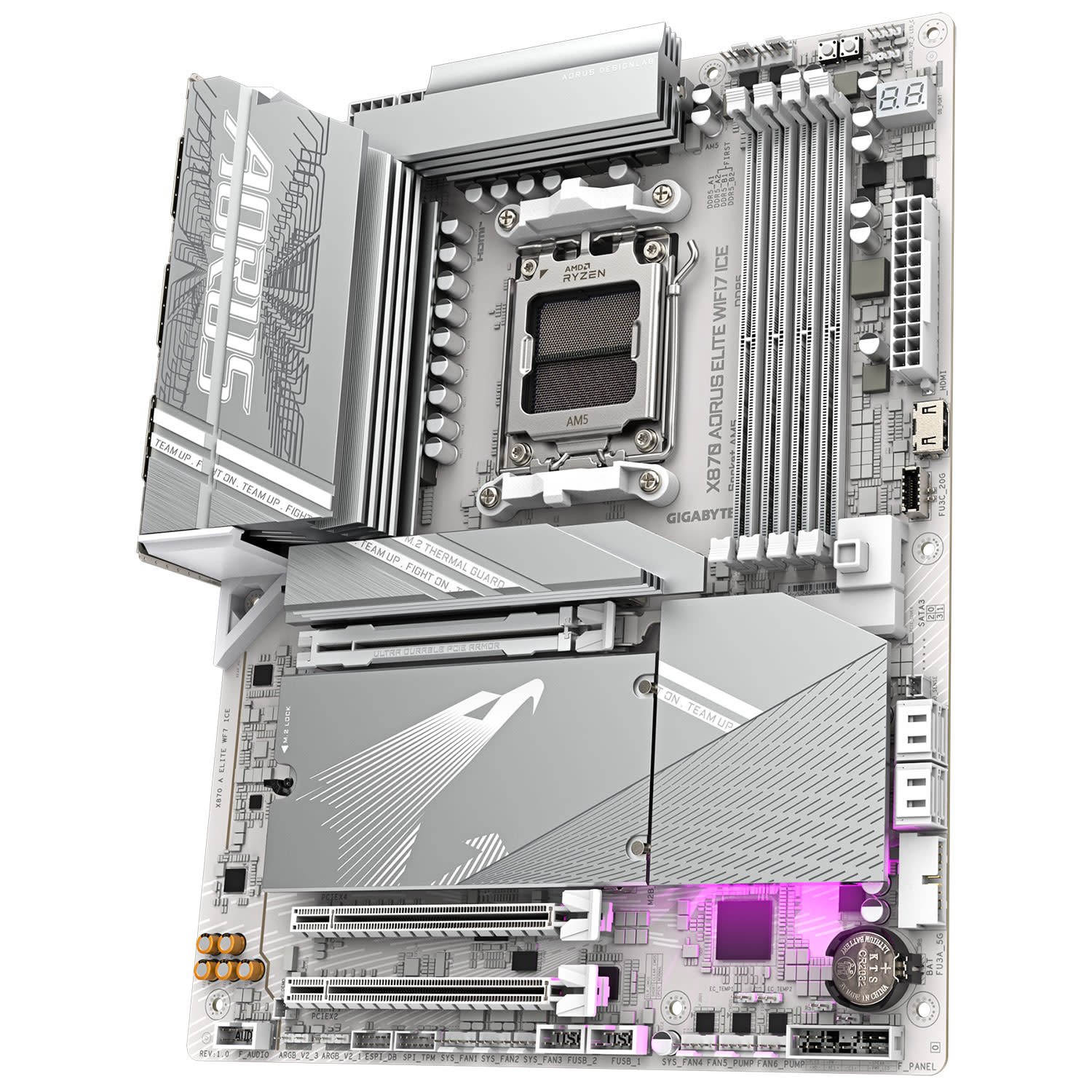 Κάνε κλικ για να δεις την εικόνα 4 του Gigabyte Motherboard X870 AORUS ELITE WIFI7 ICE