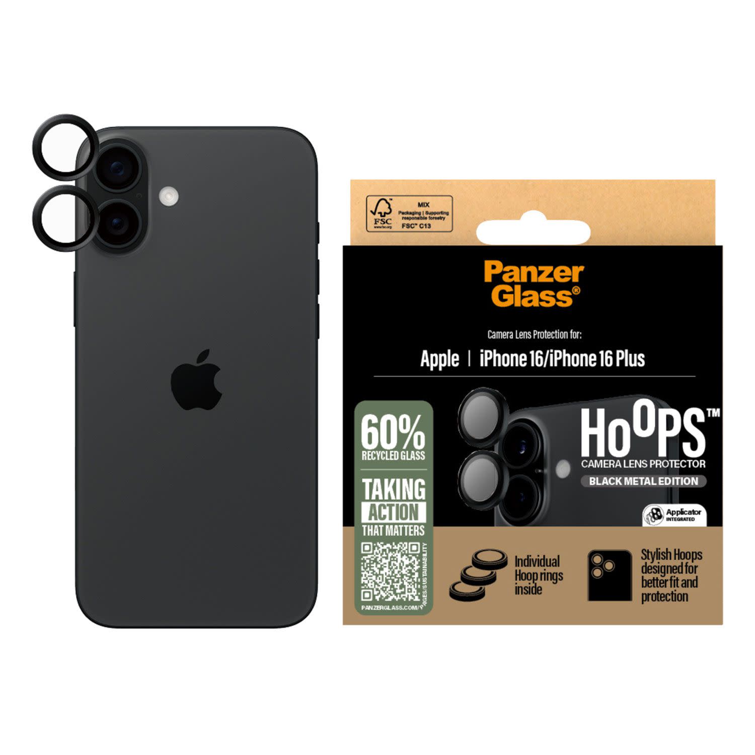 Εικόνα 8 του PanzerGlass Hoops iPhone 16/16 Plus
