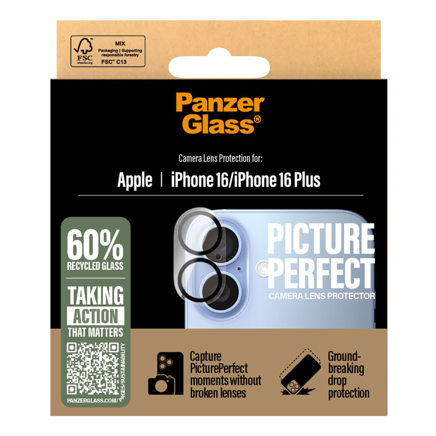 Εικόνα 3 του PanzerGlass Lens iPhone 16/16 Plus