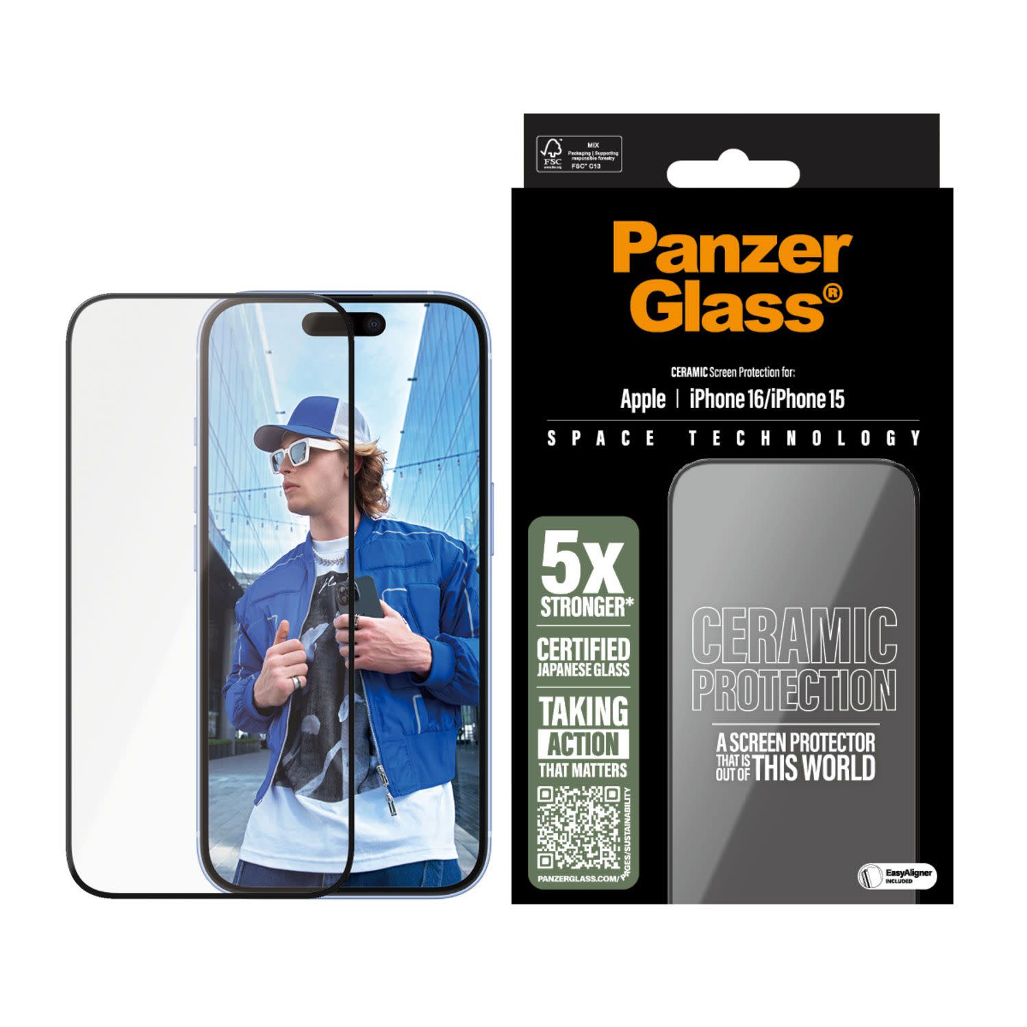 Εικόνα 3 του PanzerGlass Ceramic iPhone 16