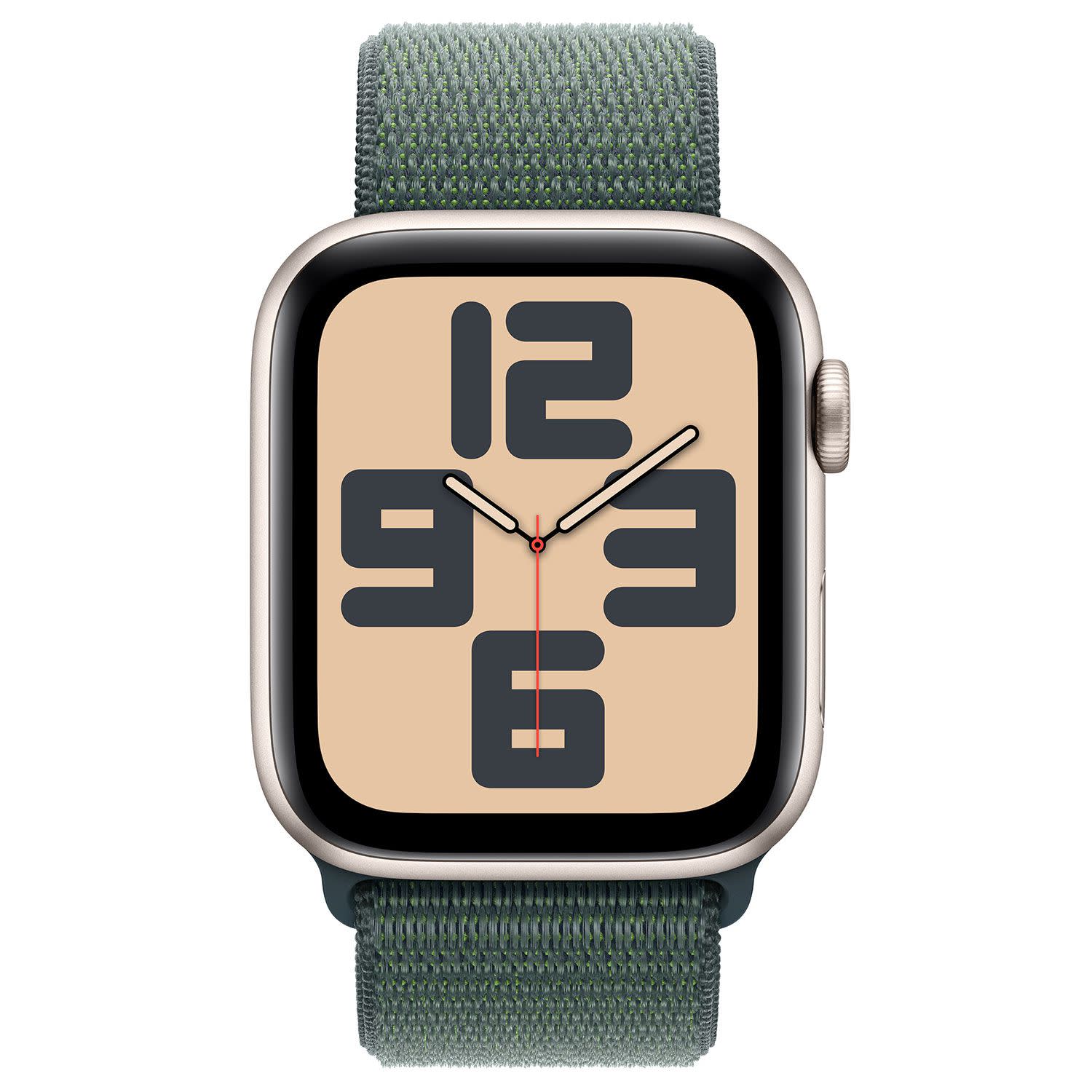 Κάνε κλικ για να δεις την εικόνα 2 του Apple Watch SE 44mm Starlight Aluminium Case with Lake Green Sport Loop