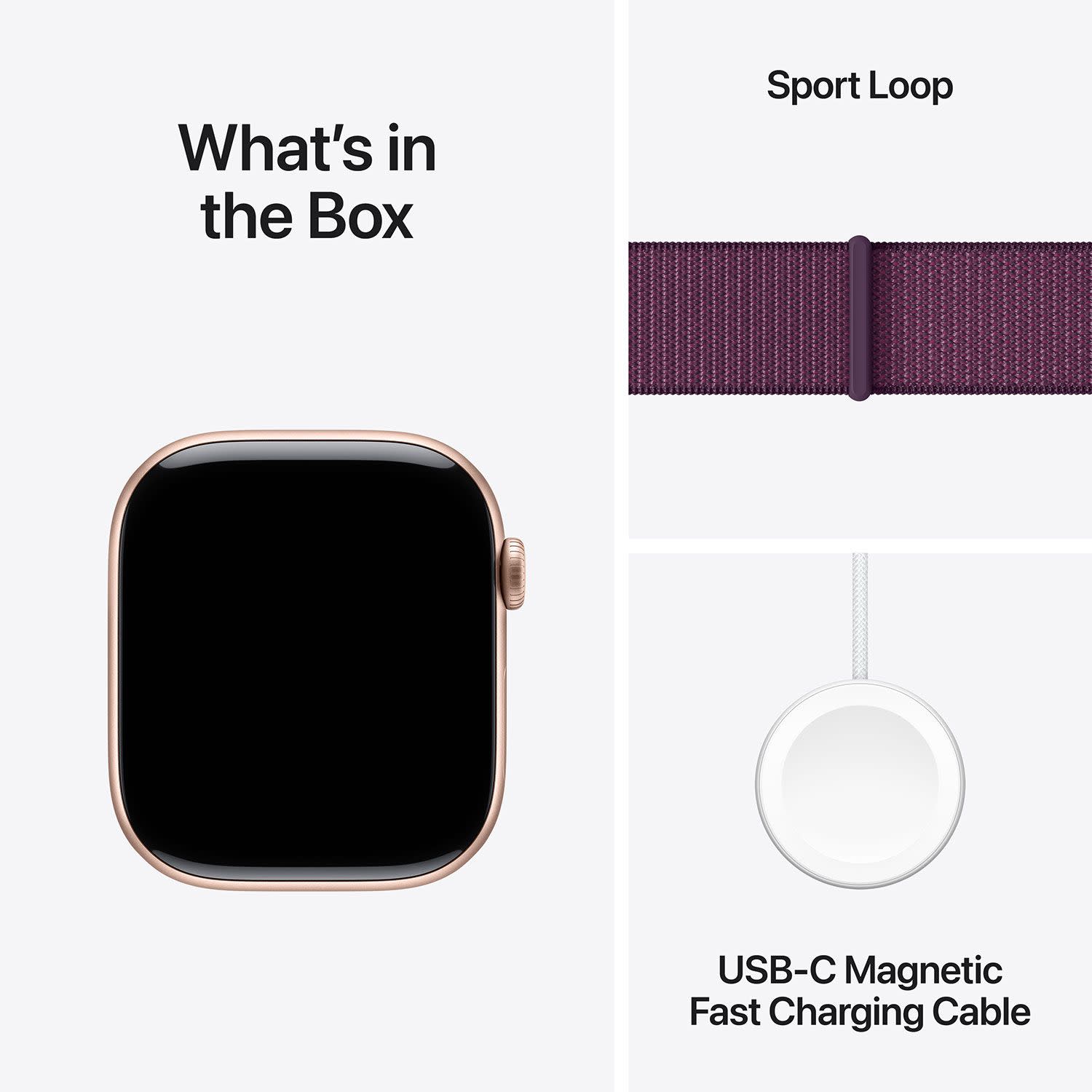 Εικόνα 9 του Apple Watch Series 10 46mm Rose Gold Aluminum Case with Plum Sport Loop