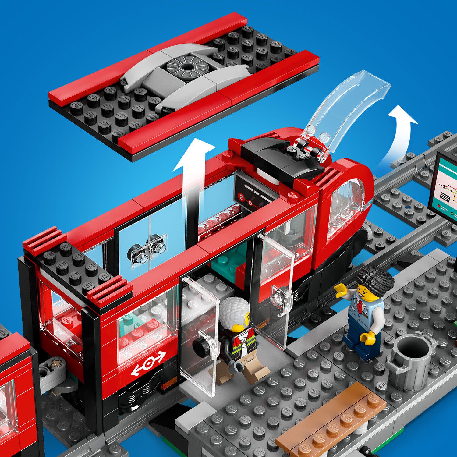 Εικόνα 4 του LEGO Downtown Streetcar&Station 60423
